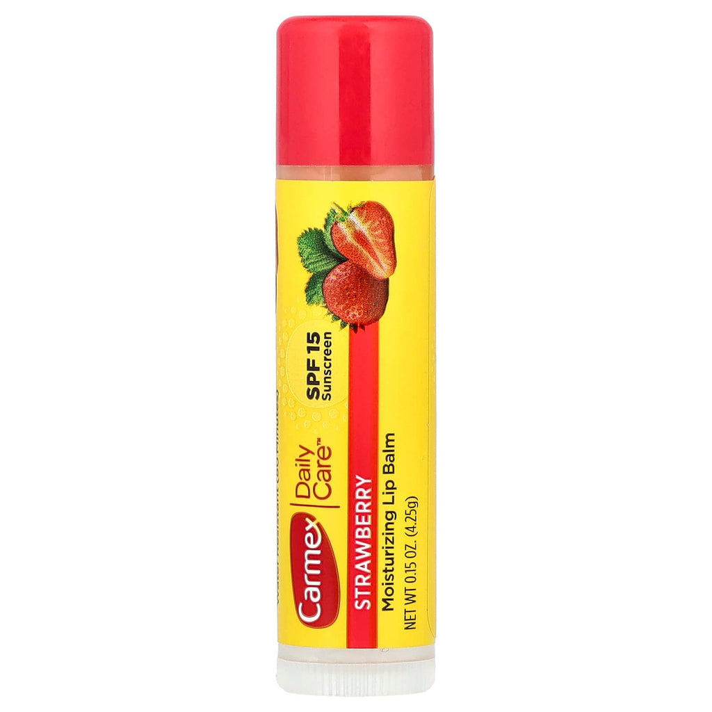 Carmex, Daily Care™, Moisturizing Lip Balm, SPF 15, Strawberry, 0.15 oz (4.25 g)