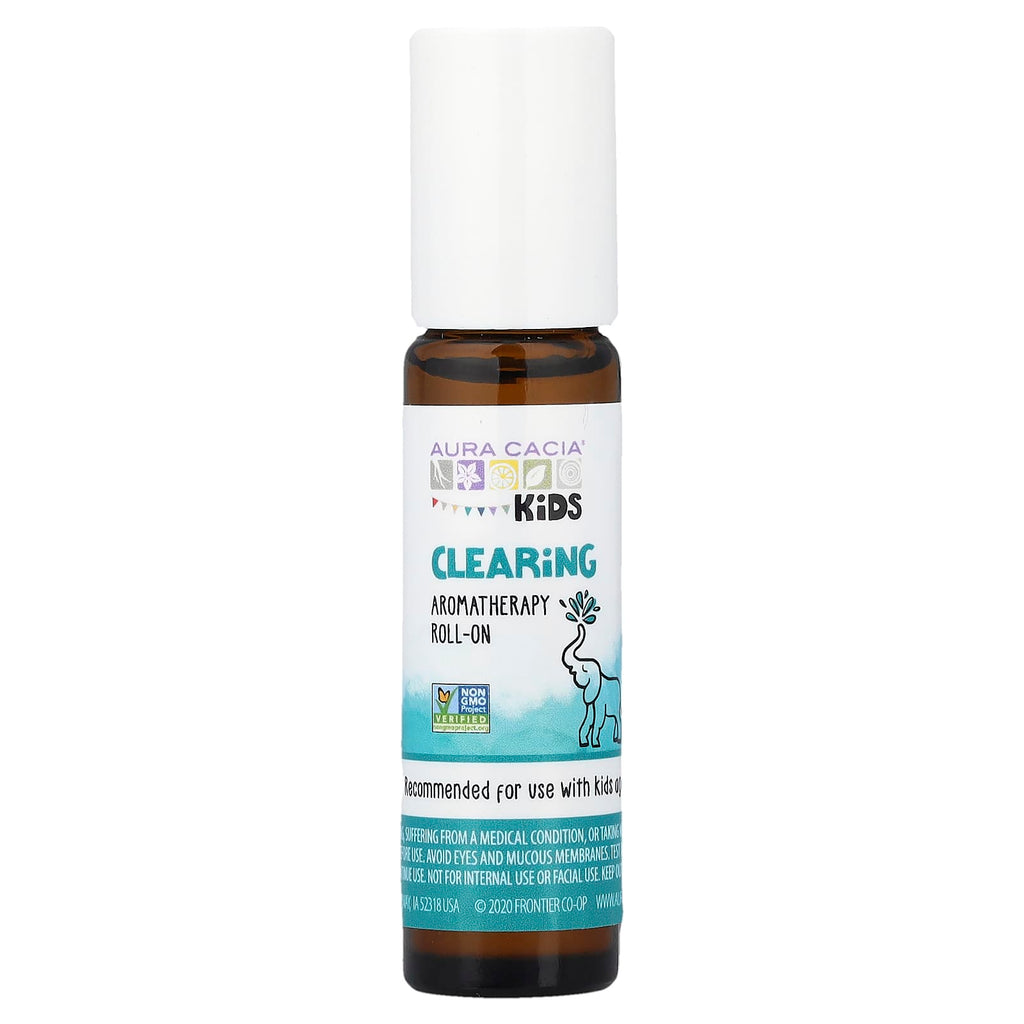 Aura Cacia, Kids, Aromatherapy Roll-On, Clearing, 0.31 fl oz (9.2 ml)