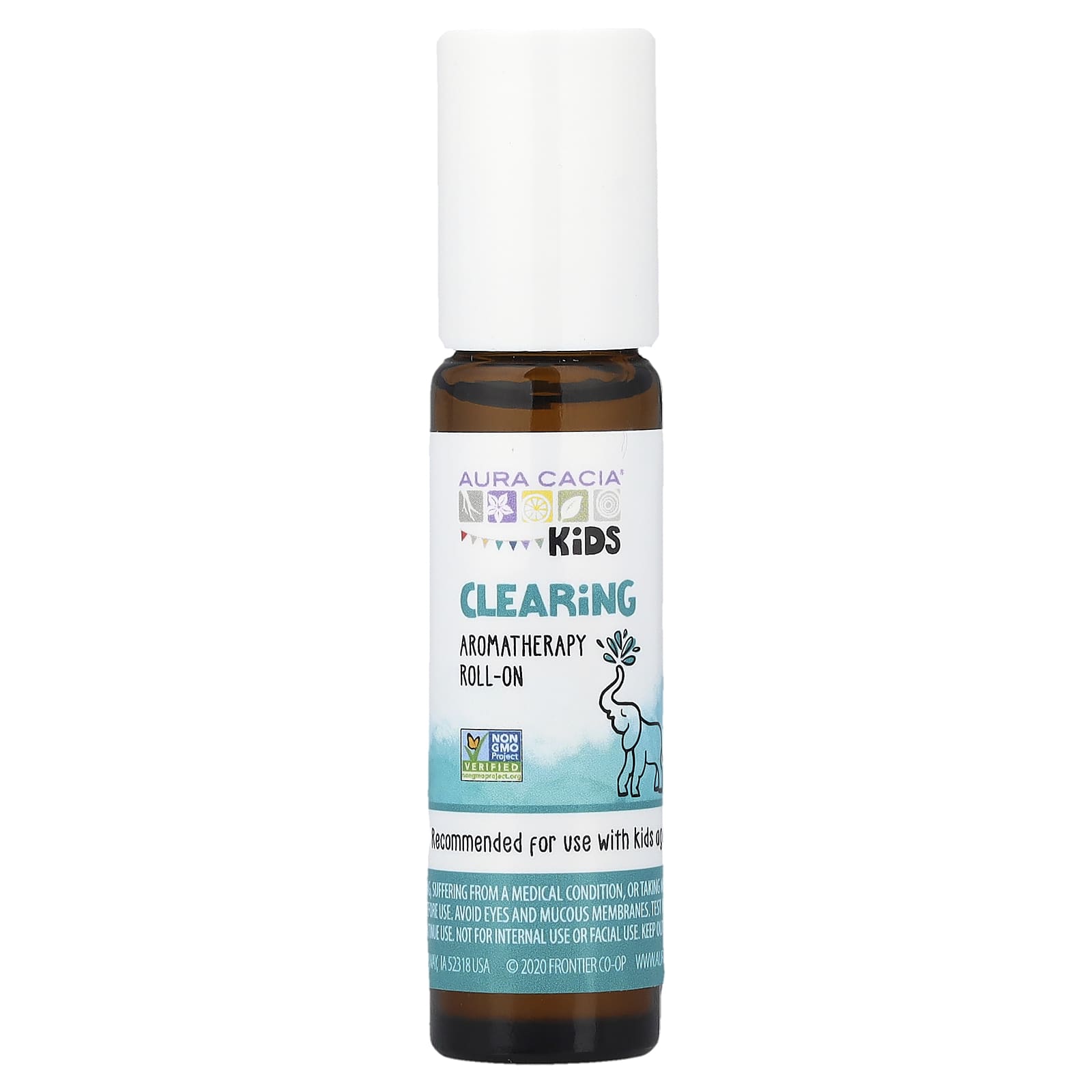 Aura Cacia, Kids, Aromatherapy Roll-On, Clearing, 0.31 fl oz (9.2 ml)