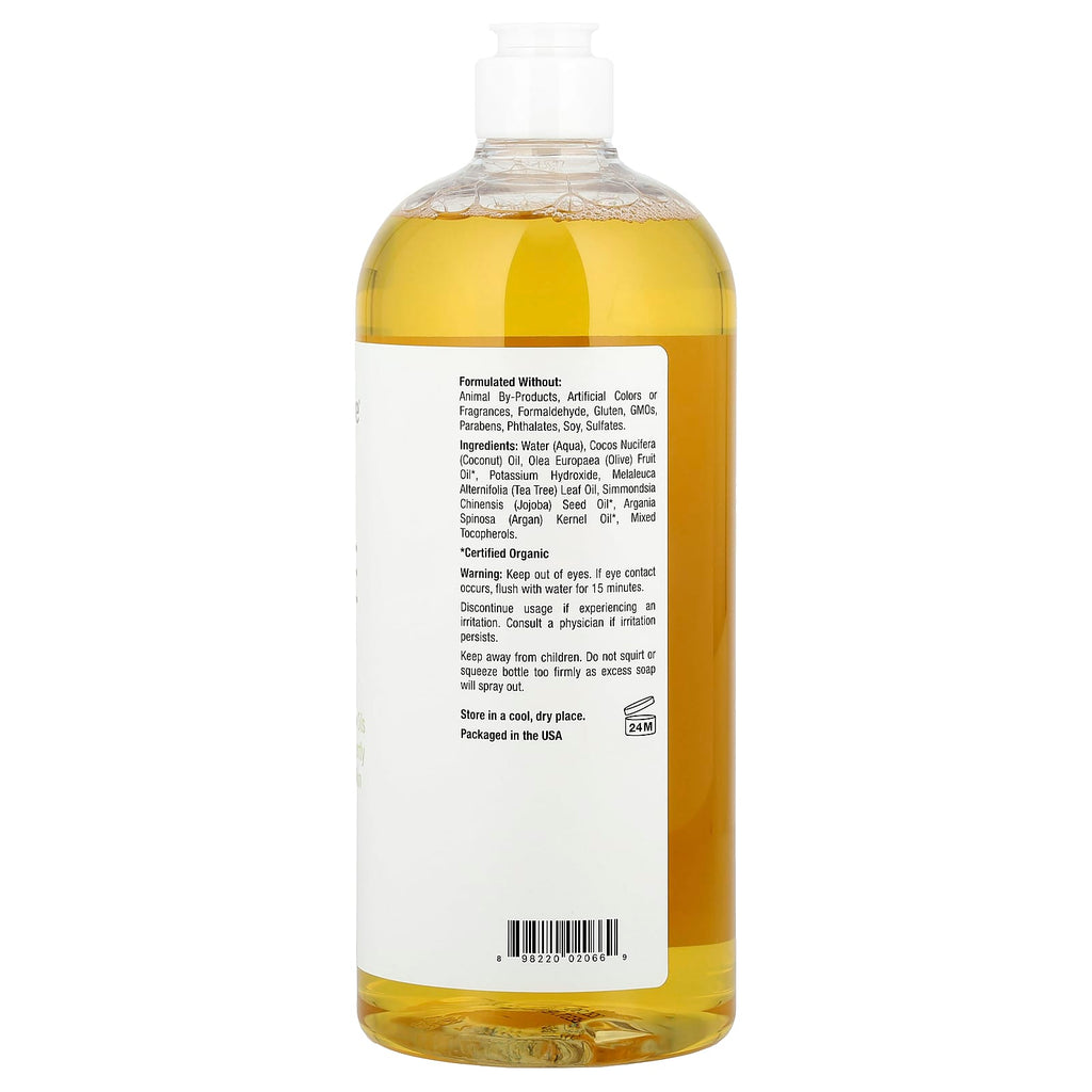 Mild By Nature, Tea Tree Castile Soap, 34 fl oz (1,005 ml)