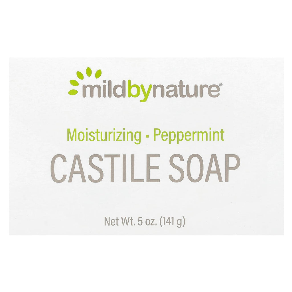 Mild By Nature, Castile Bar Soap, Peppermint, 5 oz (141 g)
