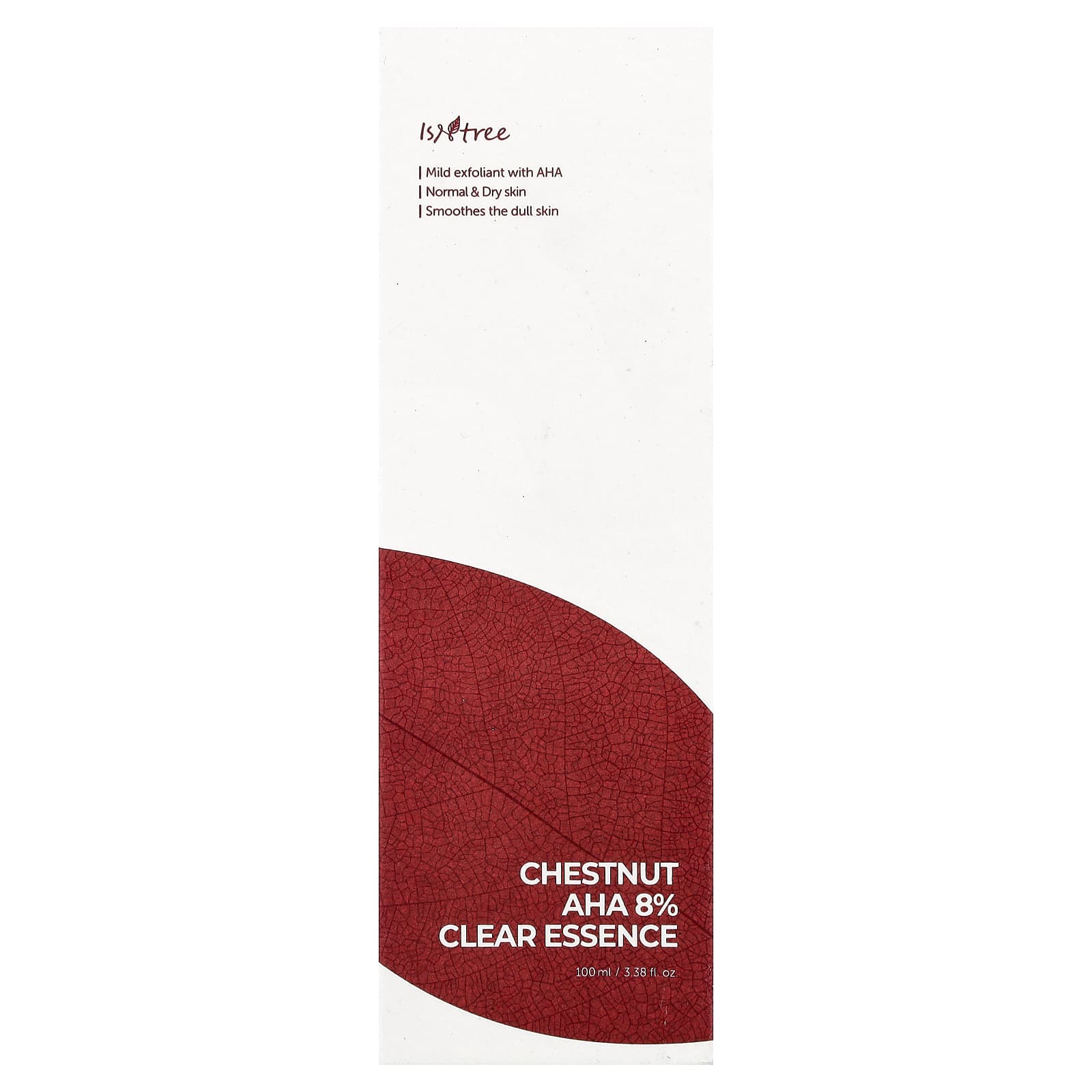 ISNtree, Chestnut AHA 8% Clear Essence, Normal & Dry Skin, 3.38 fl oz (100 ml)