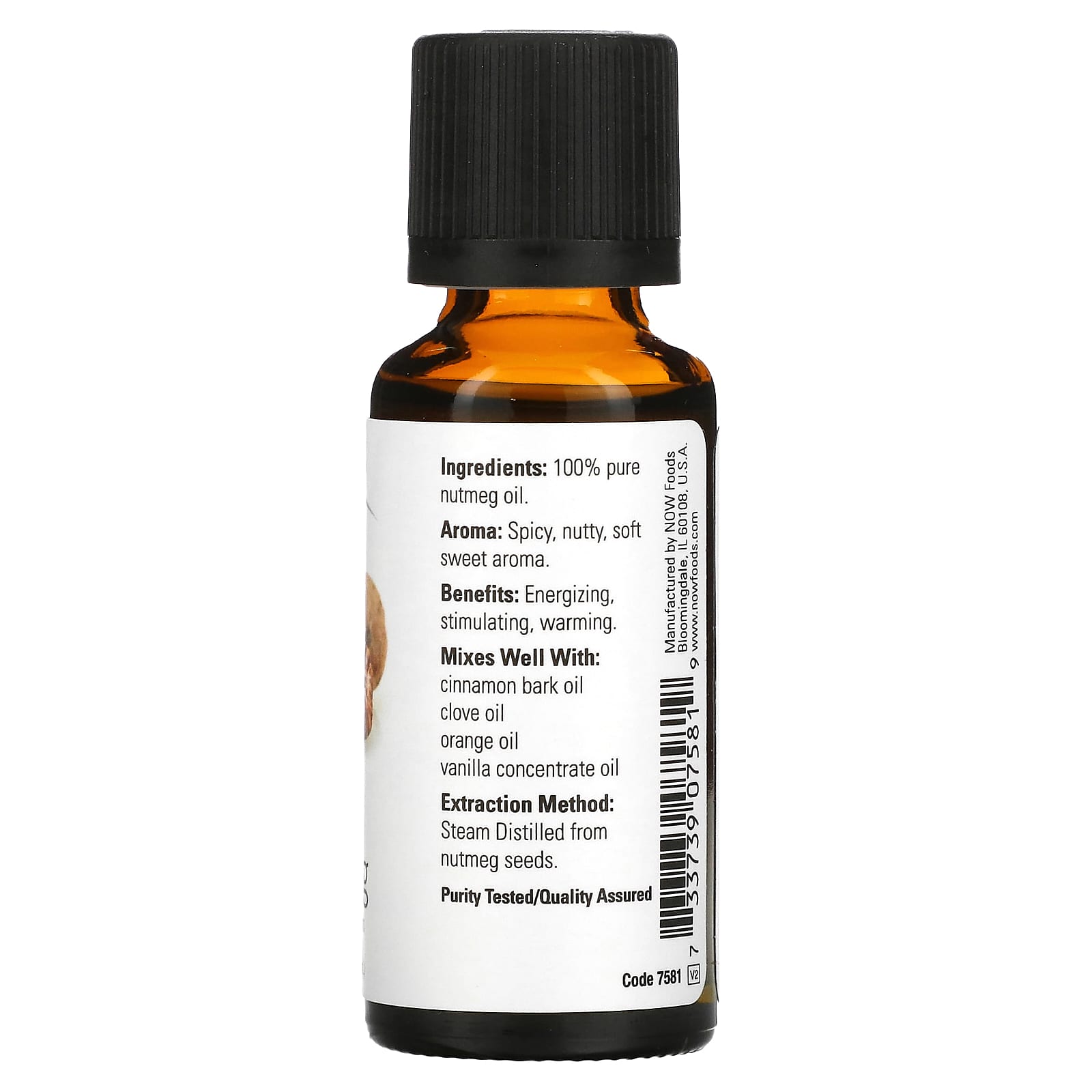 NOW Foods, Essential Oils, Nutmeg, 1 fl oz (30 ml)