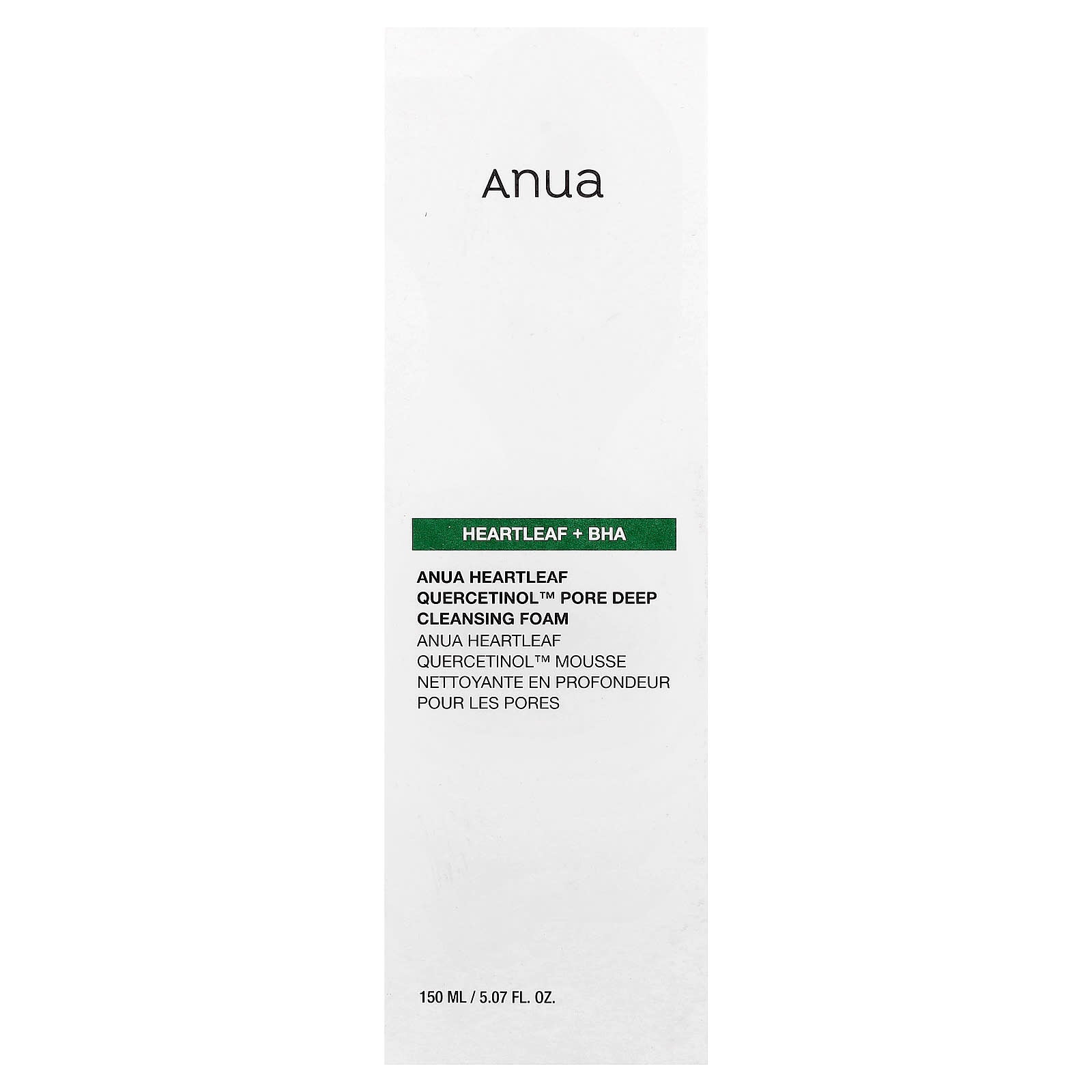 Anua, Heartleaf Quercetinol™ Pore Deep Cleansing Foam, 5.07 fl oz (150 ml)