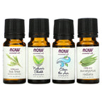 NOW Foods, Solutions, Seasonal Changes, Balancing Essential Oils Kit, 4 Bottles, 1/3 fl oz (10 ml) Each
