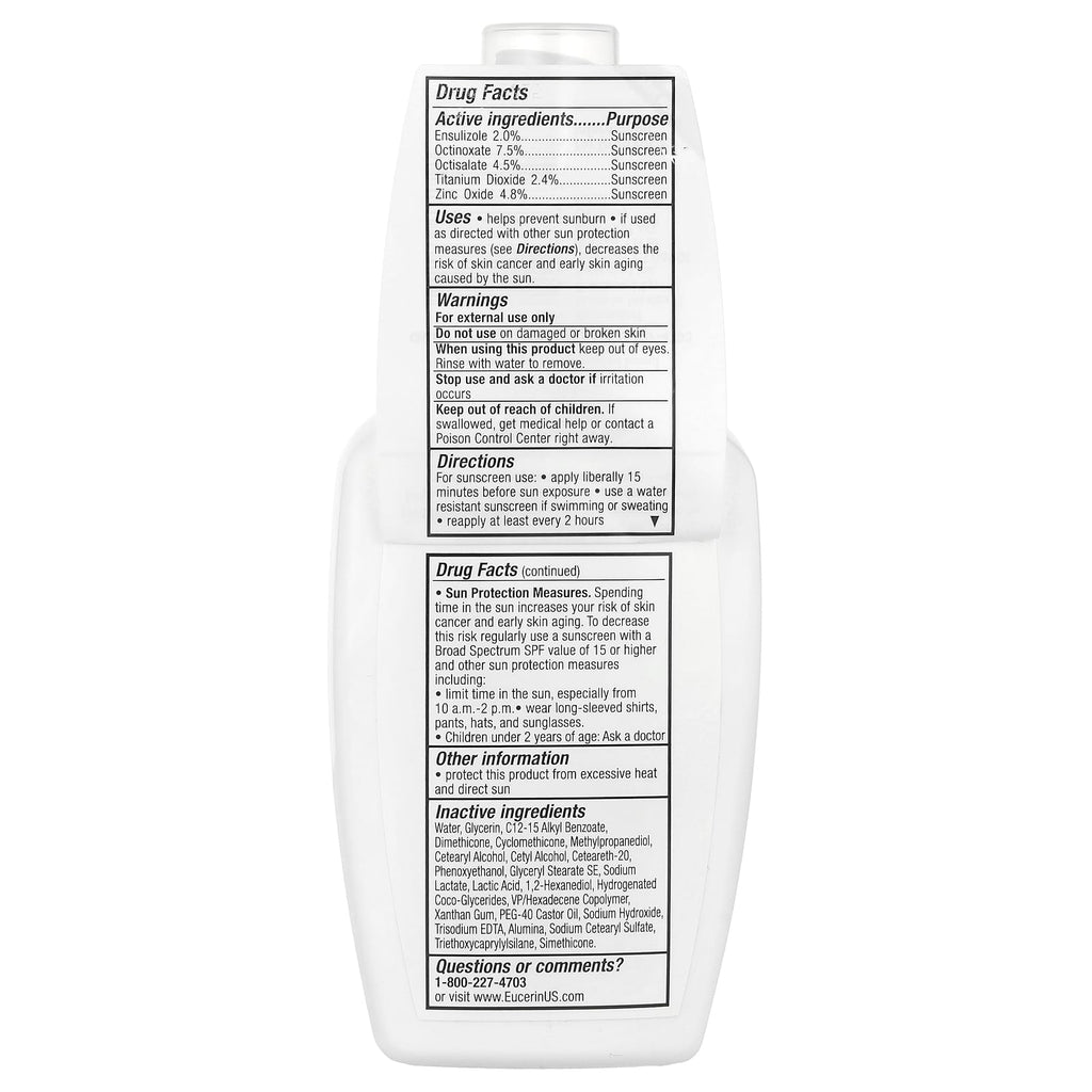 Eucerin, Gentle Protection, Daily Lotion & Sunscreen, SPF 30, Fragrance Free, 4 fl oz (118 ml)
