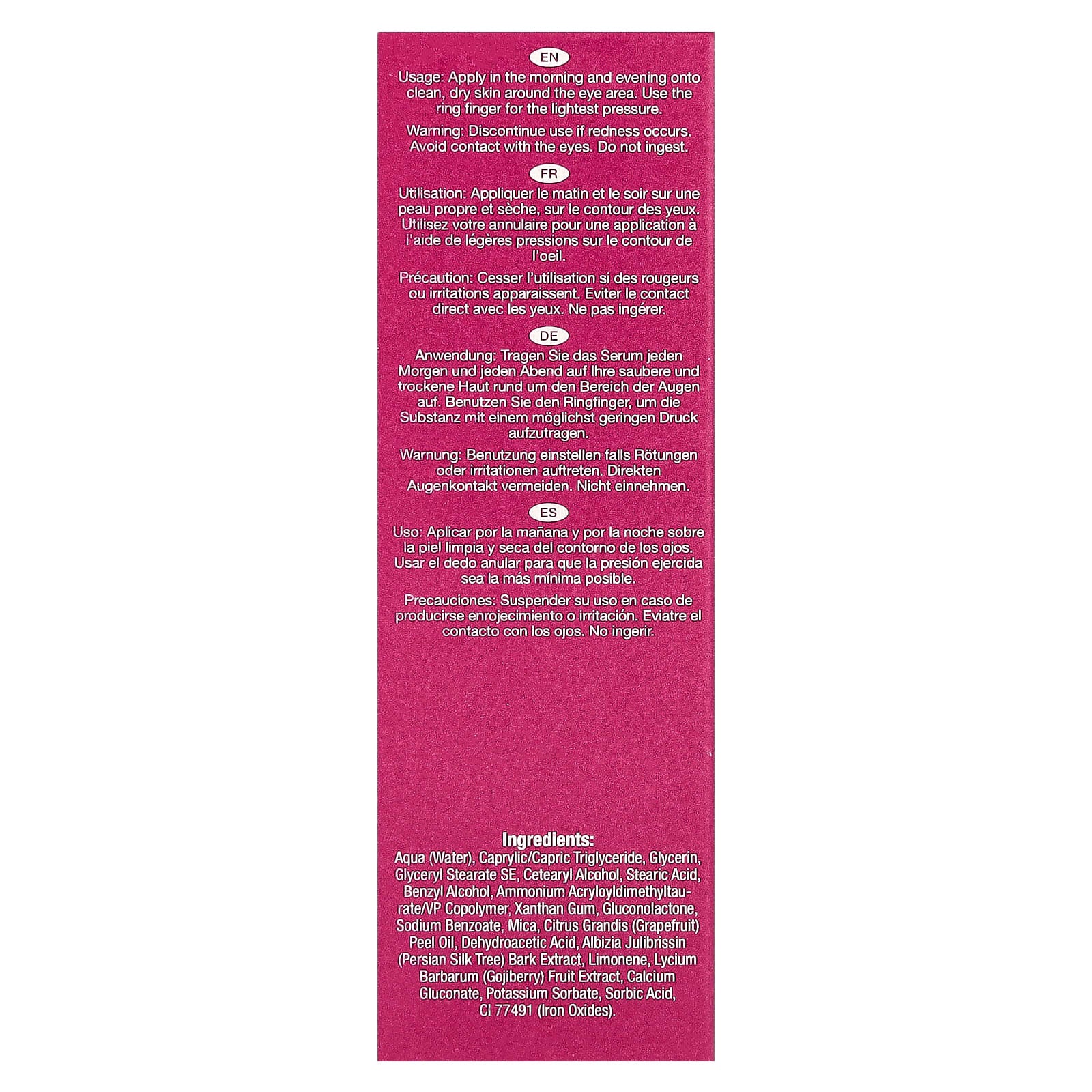 Dr. Botanicals, Goji Superfood Cooling Eye Serum, 1.01 fl oz (30 ml)