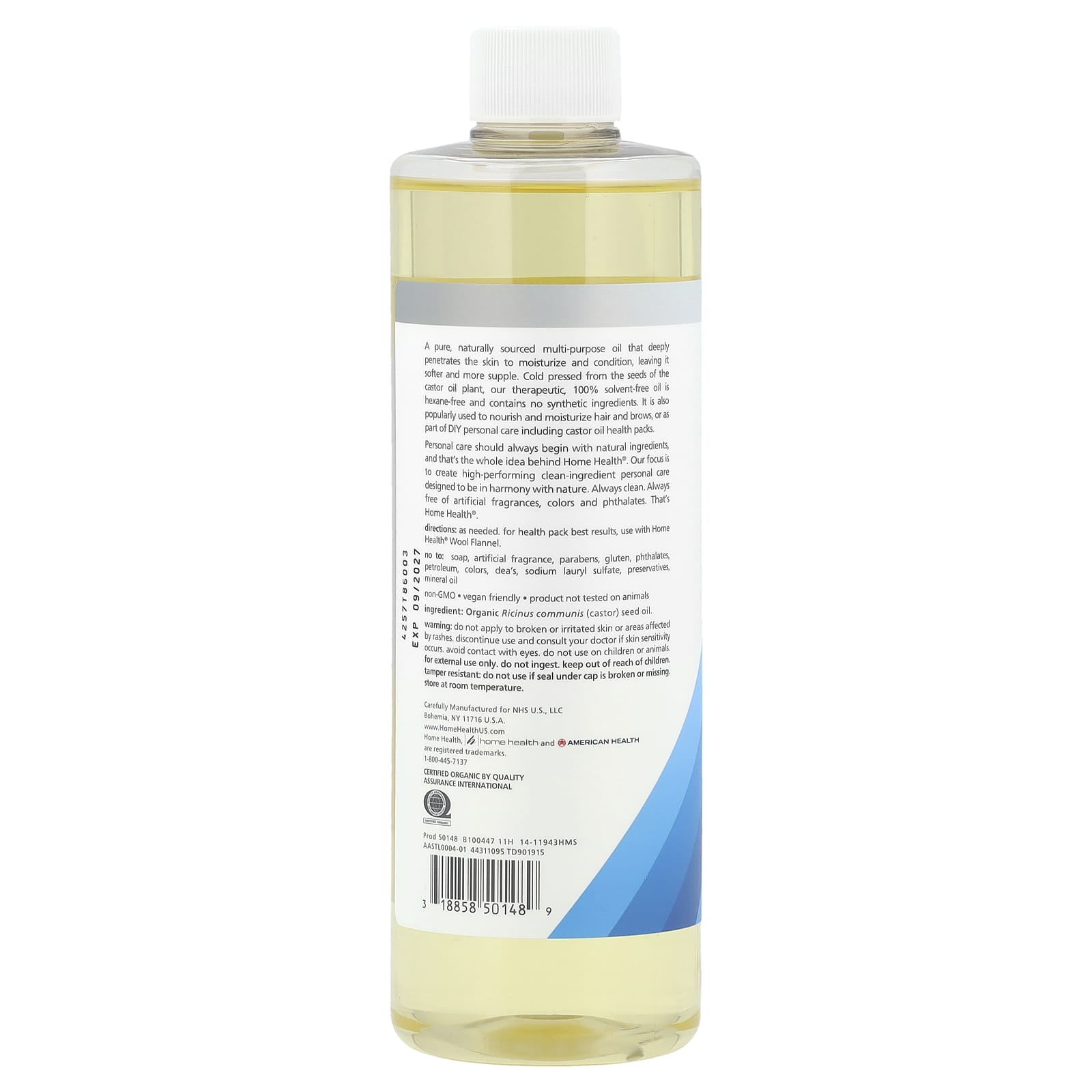 Home Health, Organic Castor Oil, 16 fl oz (473 ml)