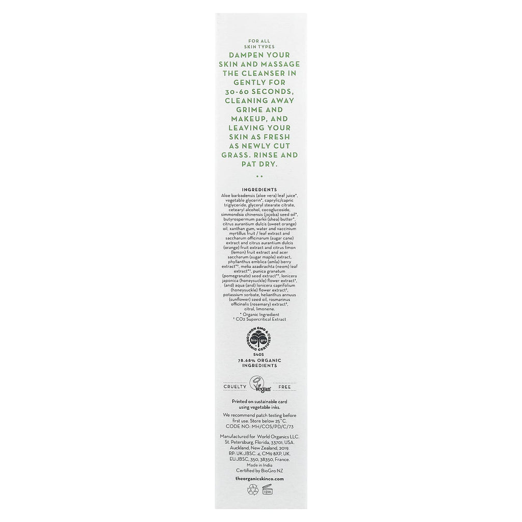 The Organic Skin Co., Clean Slate Cleanser, 3 fl oz (90 ml)