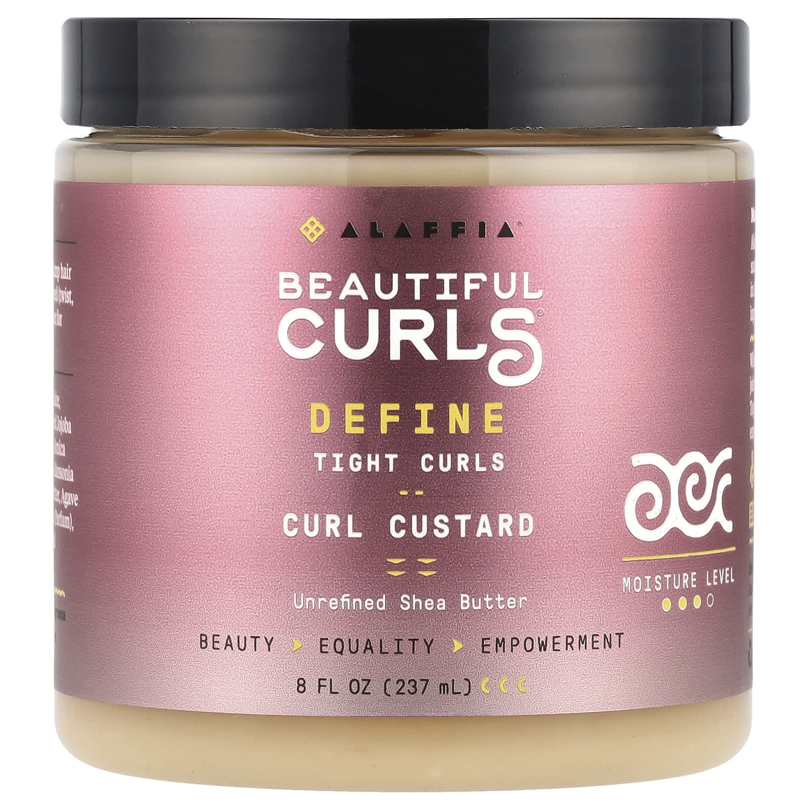 Alaffia, Beautiful Curls, Define, Curl Custard, Unrefined Shea Butter, 8 fl oz (237 ml)