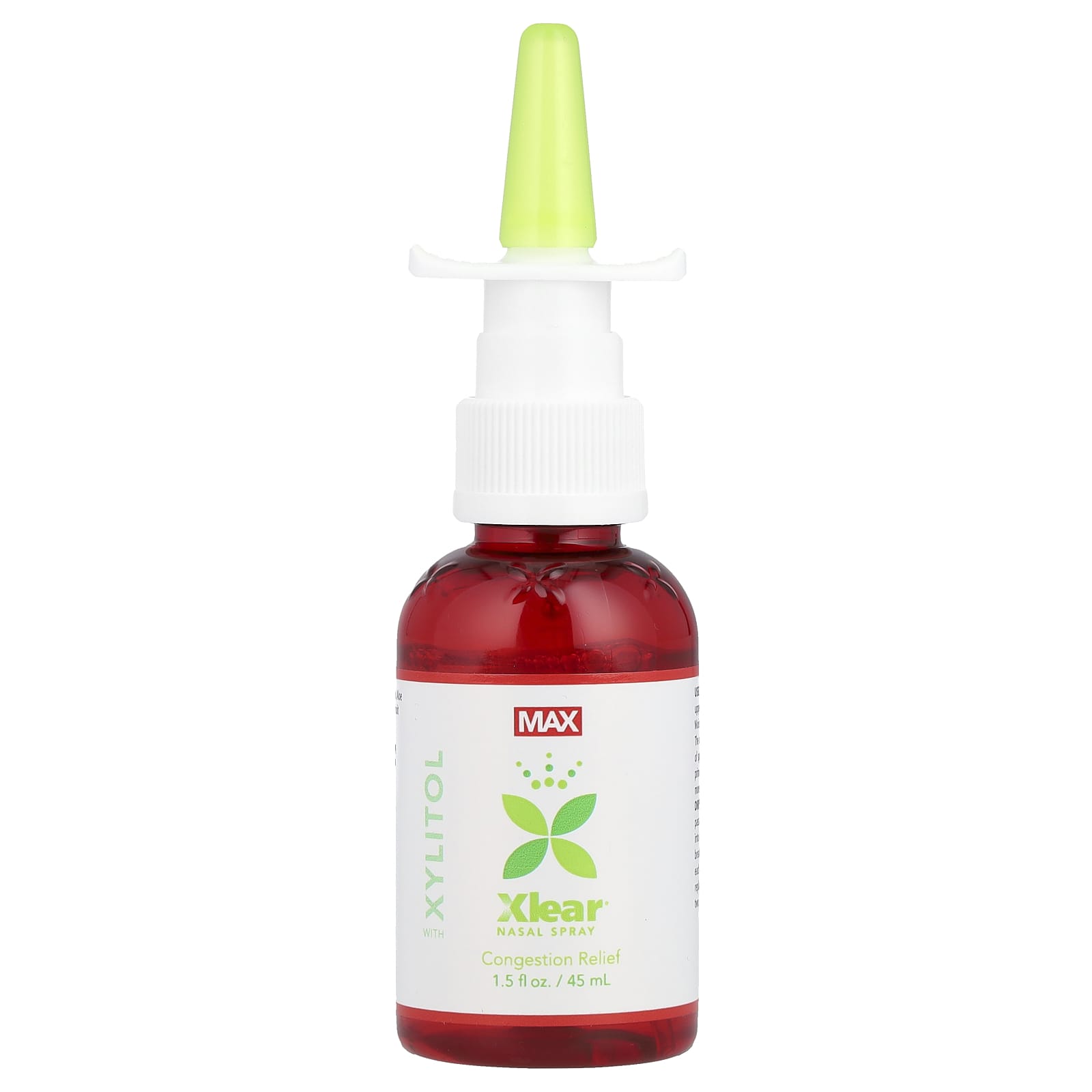 Xlear, Natural Saline, Nasal Spray with Xylitol, Maximum Relief, 1.5 fl oz (45 ml)
