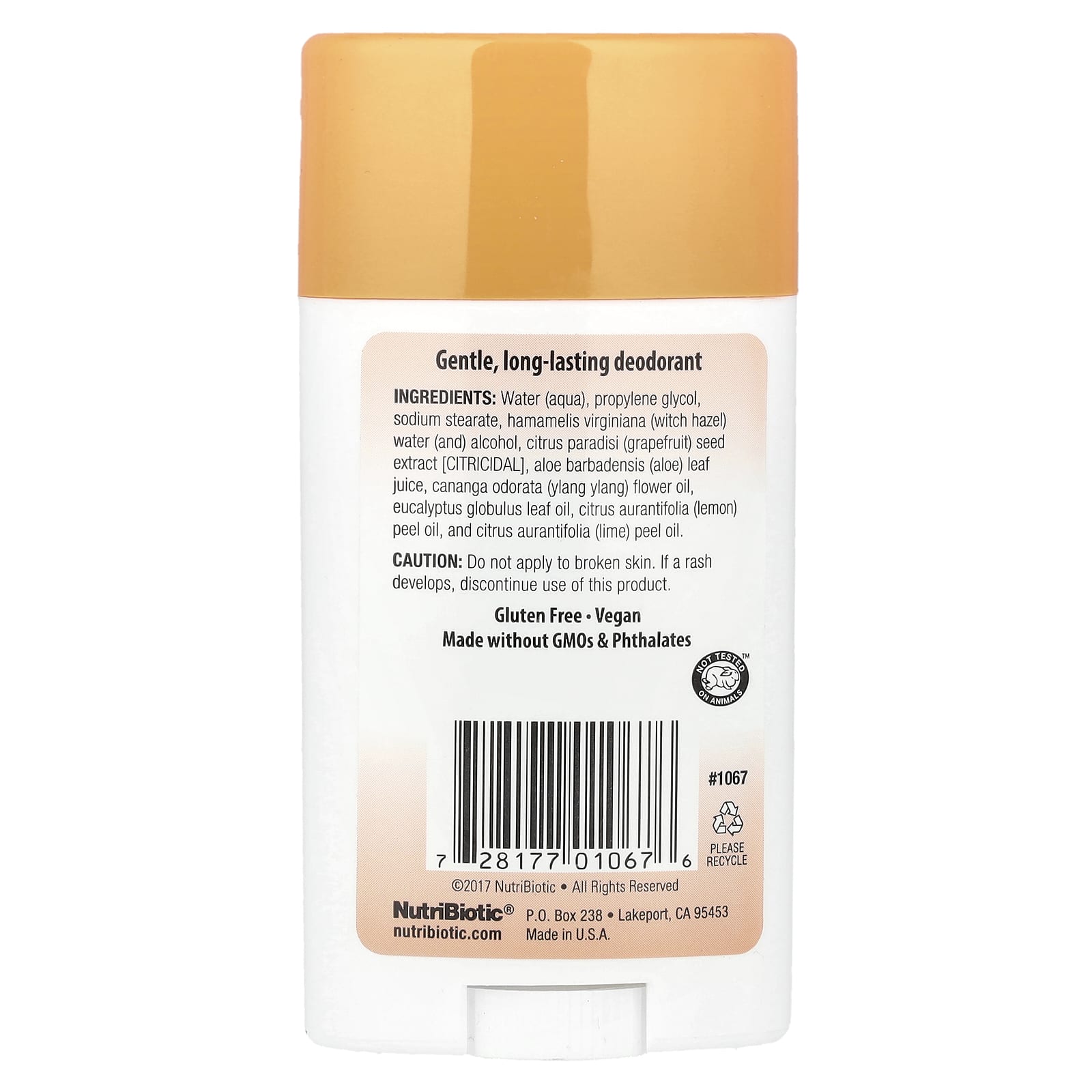 NutriBiotic, Deodorant, Mango Melon, 2.6 oz (75 g)