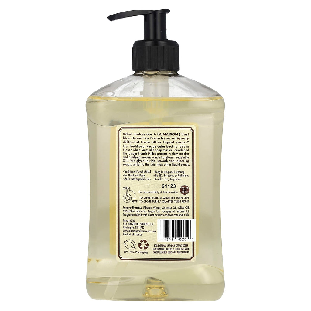 A La Maison de Provence, Liquid Soap For Hand & Body, White Tea, 16.9 fl oz (500 ml)