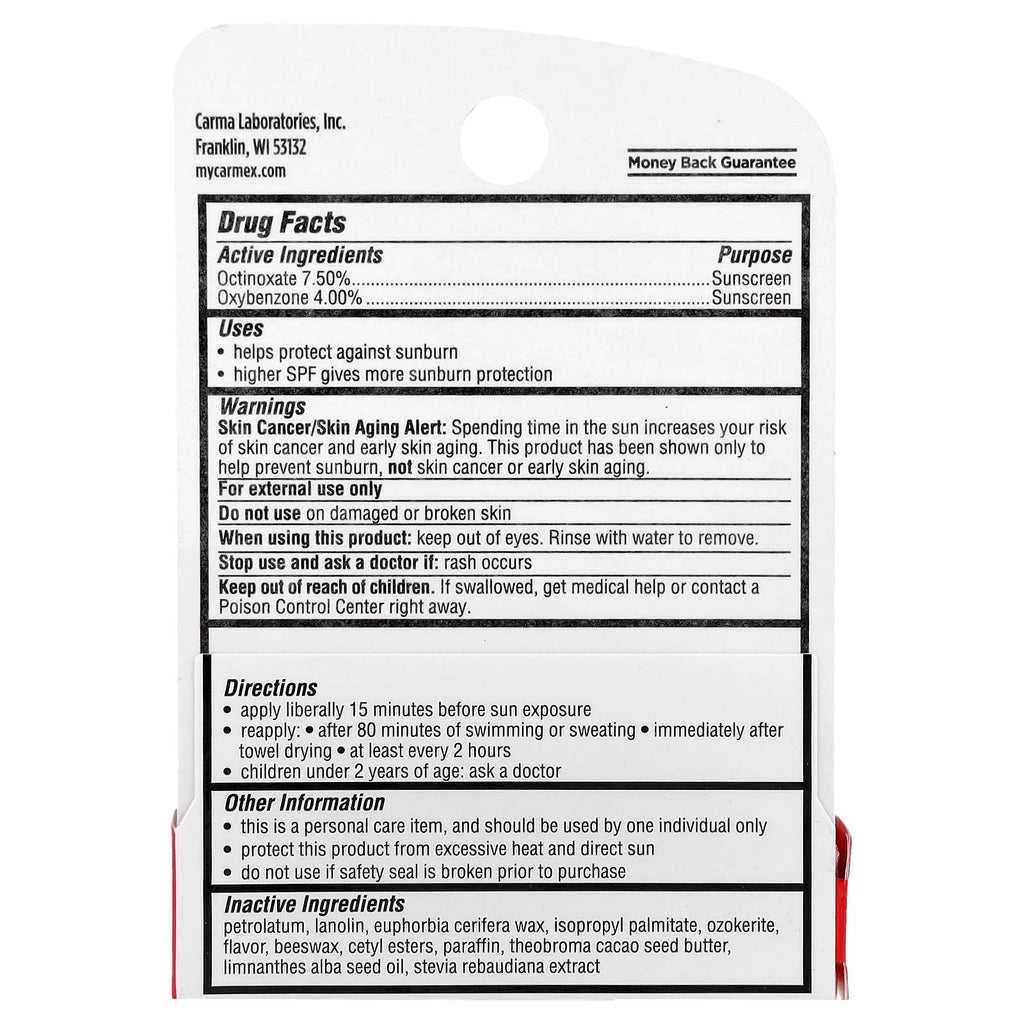 Carmex, Daily Care™, Moisturizing Lip Balm, SPF 15, Strawberry, 0.15 oz (4.25 g)