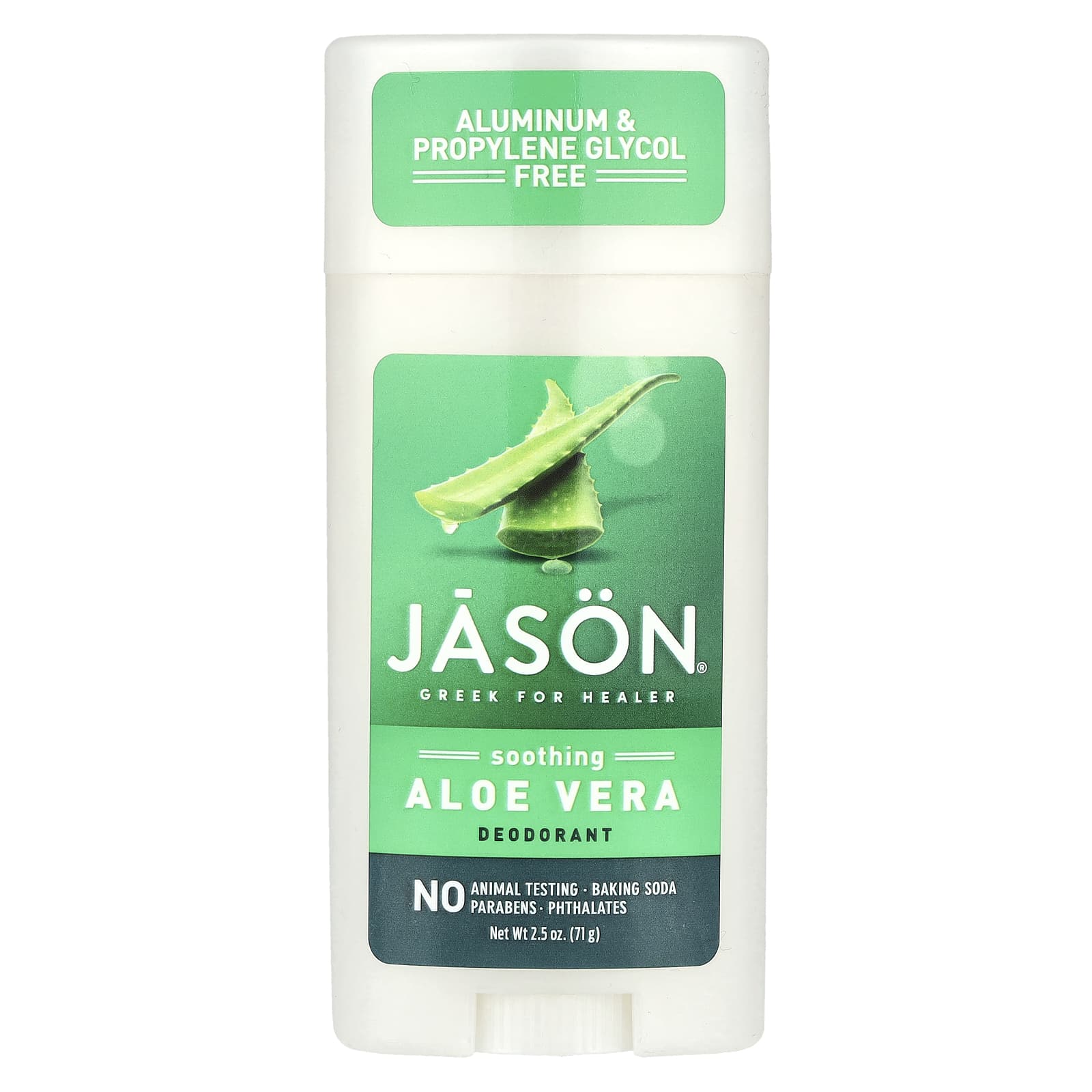 Jason Natural, Deodorant, Soothing Aloe Vera, 2.5 oz (71 g)