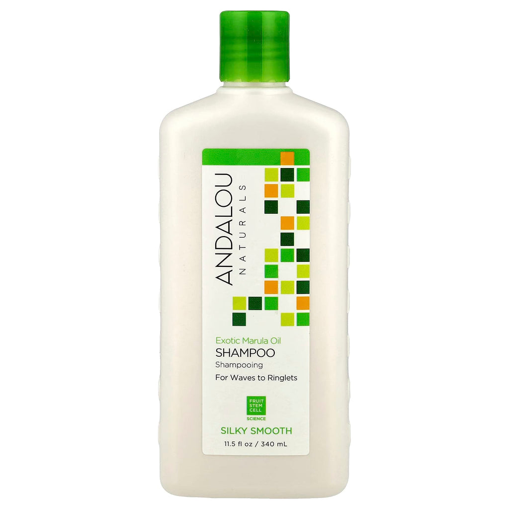 Andalou Naturals, Shampoo, Silky Smooth, For Waves to Ringlets, Exotic Marula Oil, 11.5 fl oz (340 ml)