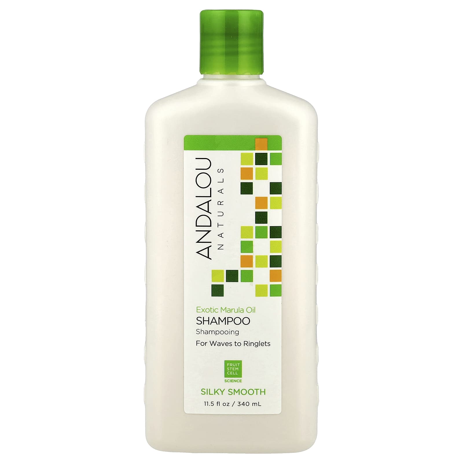 Andalou Naturals, Shampoo, Silky Smooth, For Waves to Ringlets, Exotic Marula Oil, 11.5 fl oz (340 ml)