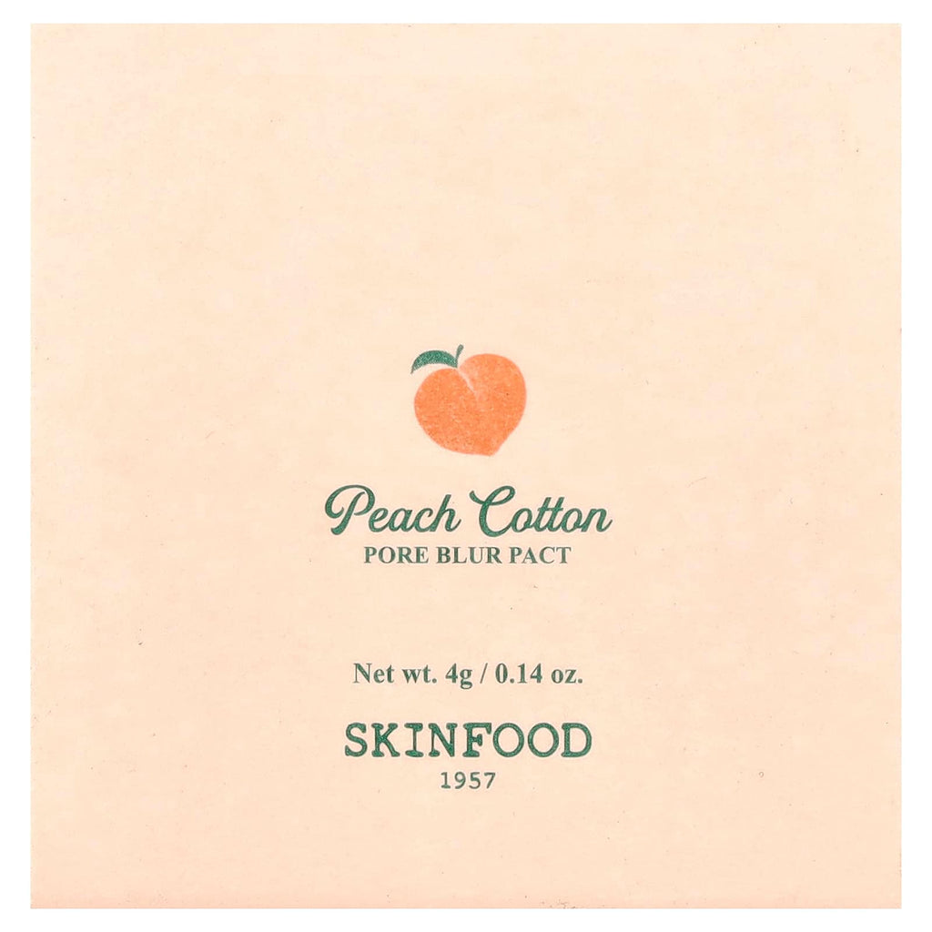 SKINFOOD, Peach Cotton Pore Blur Pact, 0.14 oz (4 g)