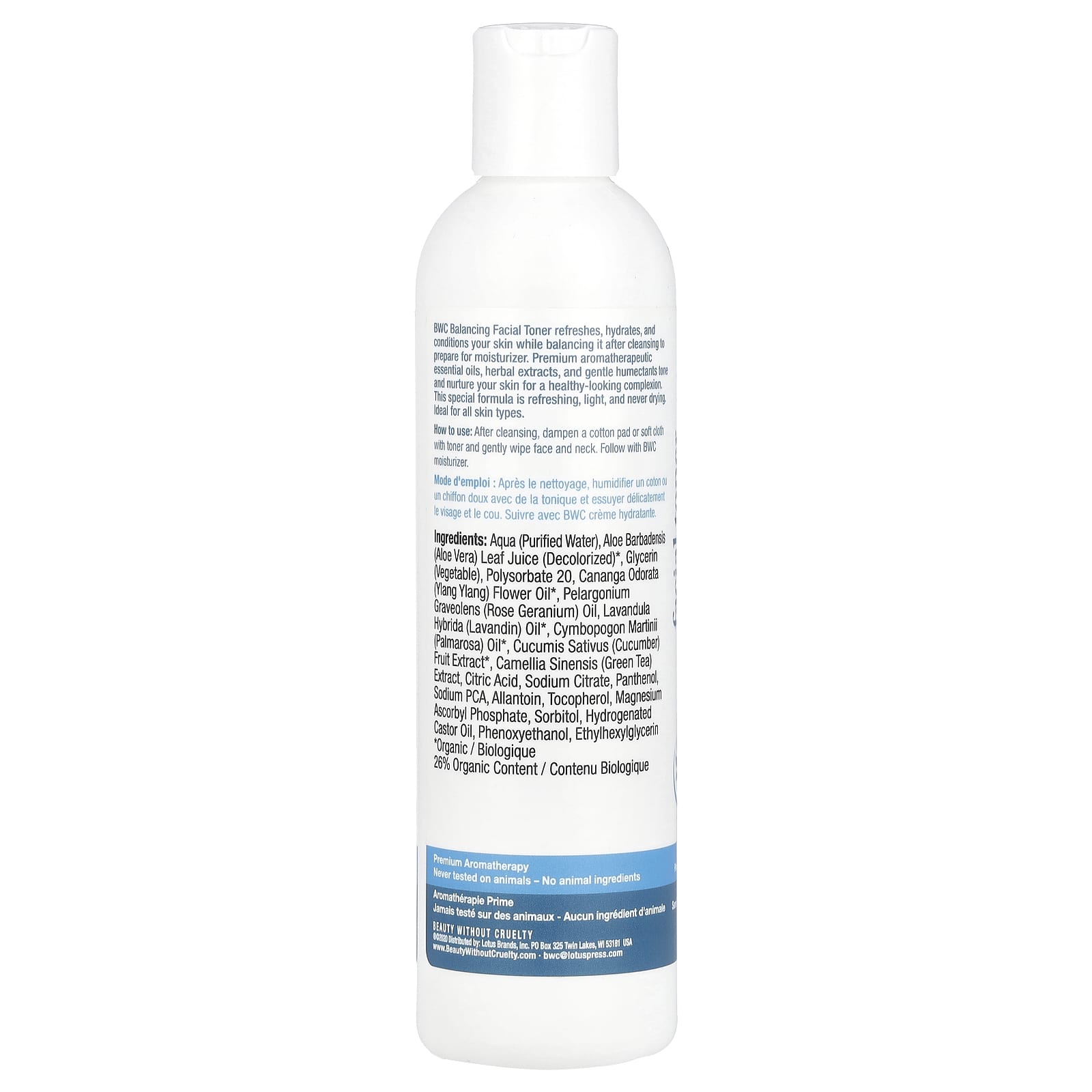 Beauty Without Cruelty, Facial Toner, 8.5 fl oz (250 ml)
