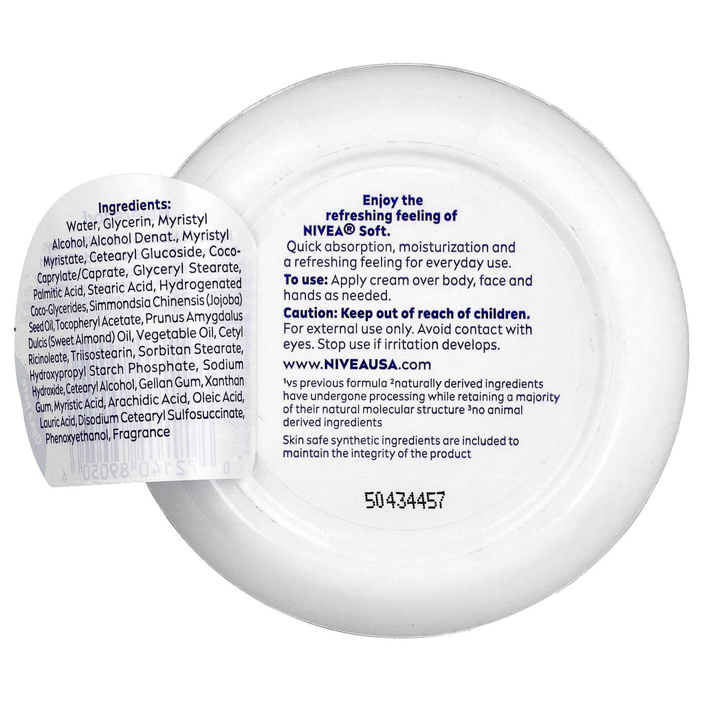 Nivea, Soft, Refreshing Soft Moisturizing Cream, 6.8 oz (192 g)
