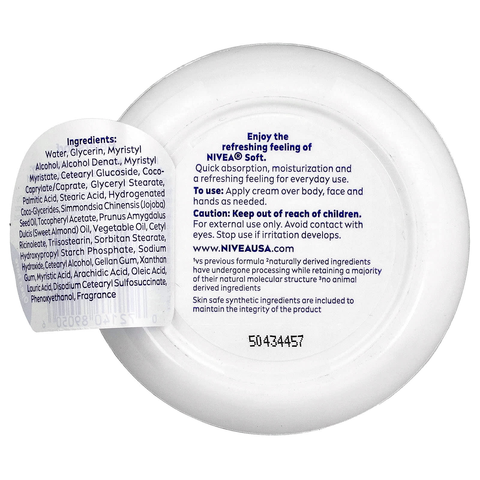 Nivea, Soft, Refreshing Soft Moisturizing Cream, 6.8 oz (192 g)