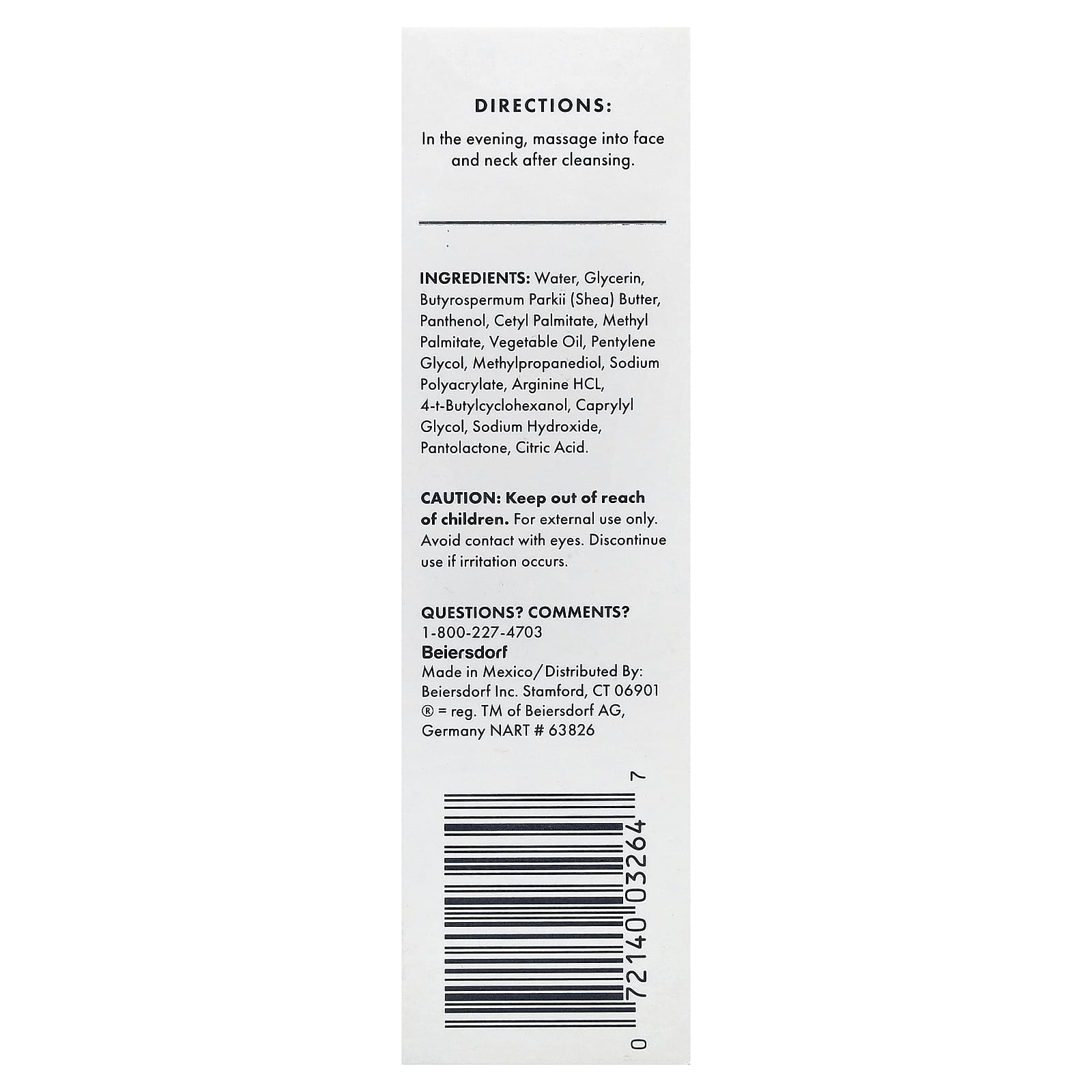 Eucerin, Face, Skin Balance, Night Cream, 1.7 oz (48 g)