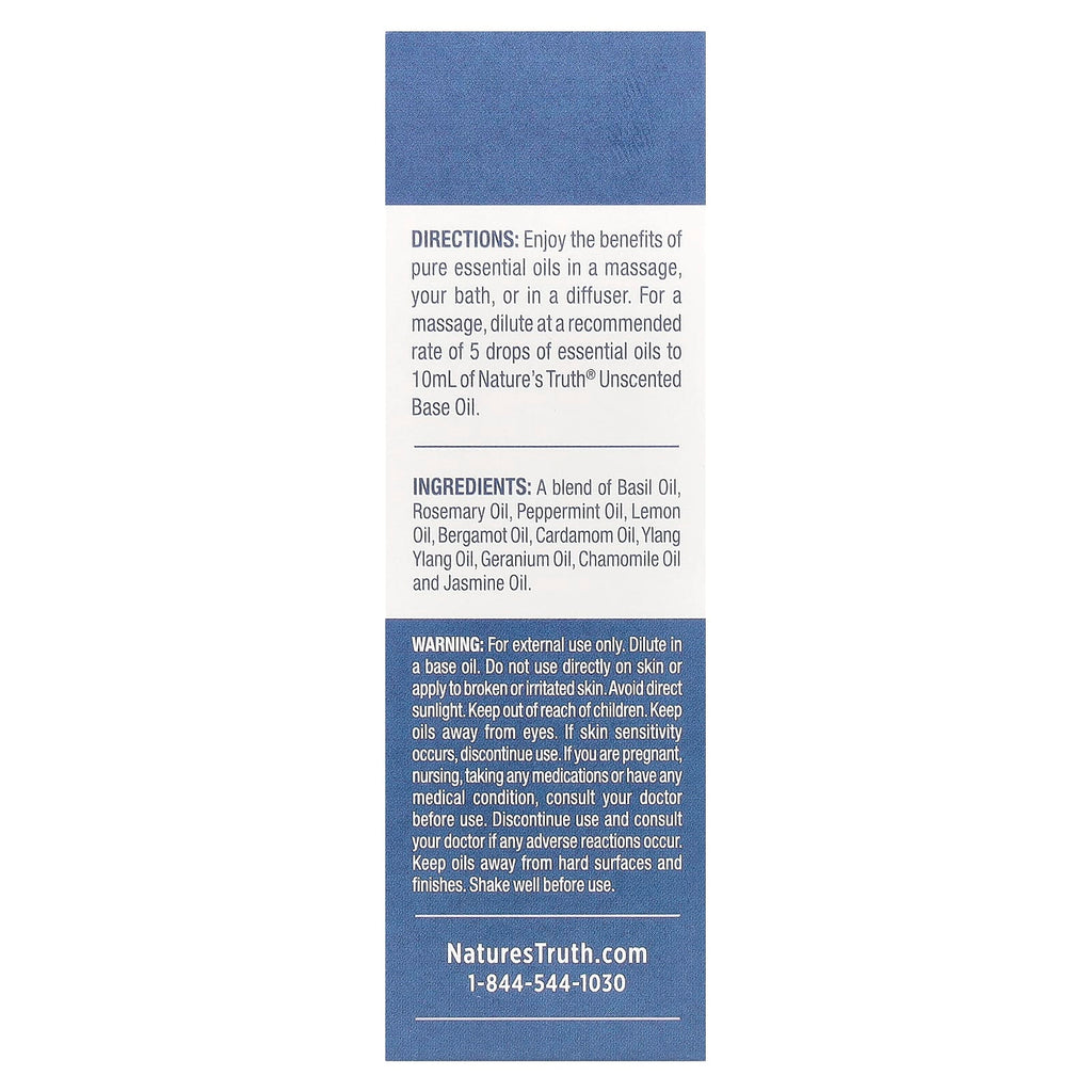 Nature's Truth, Pure Essential Oil, Focusing Mental Clarity™, 0.51 fl oz (15 ml)