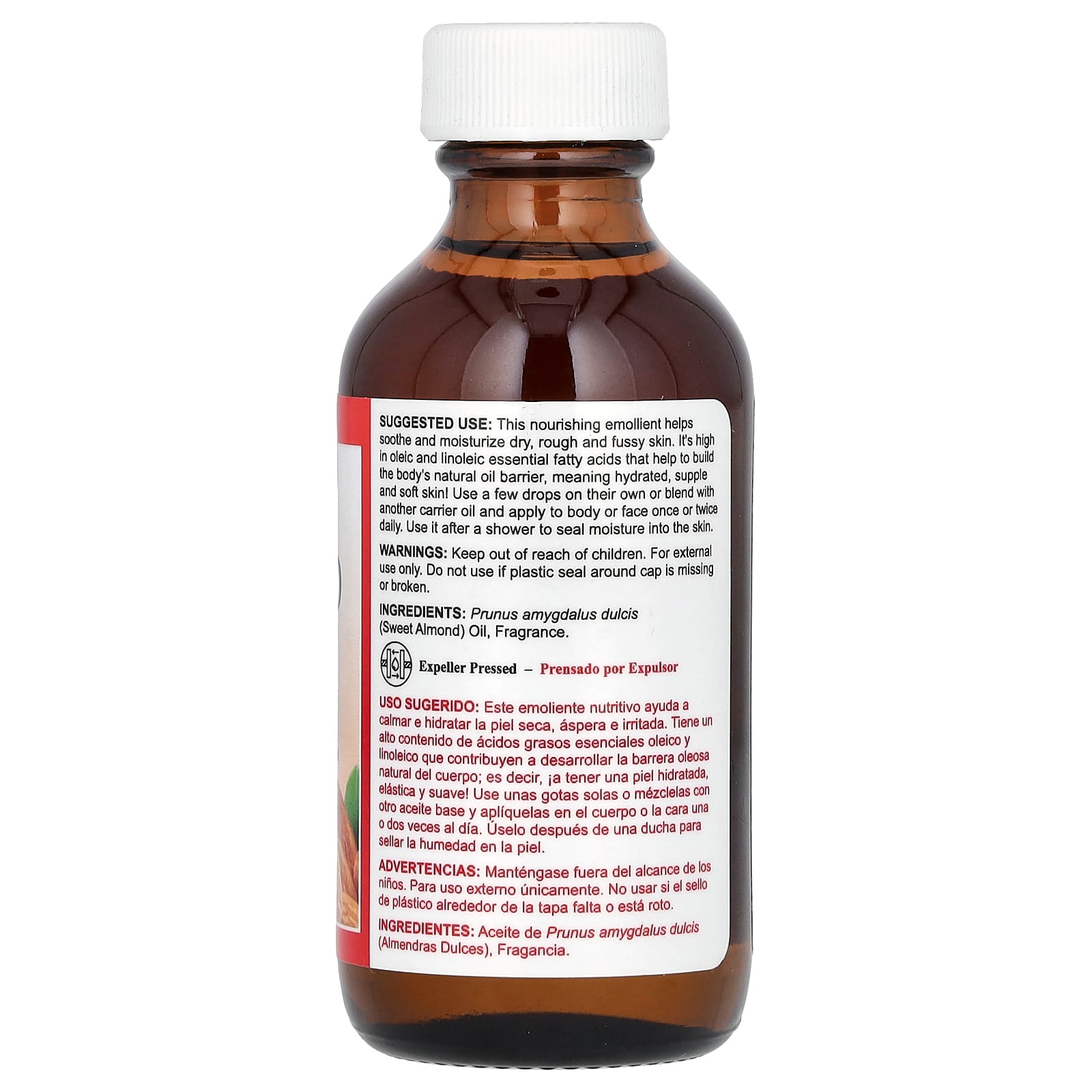 De La Cruz, Sweet Almond Oil, 2 fl oz (59 ml)