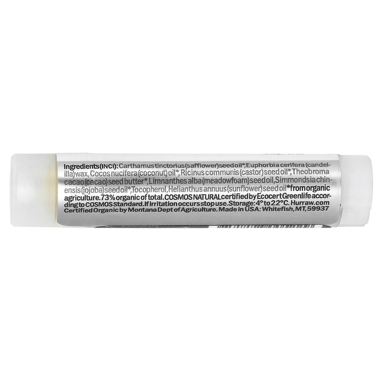 Hurraw! Balm, Lip Balm, Unscented, 0.17 oz (4.8 g)