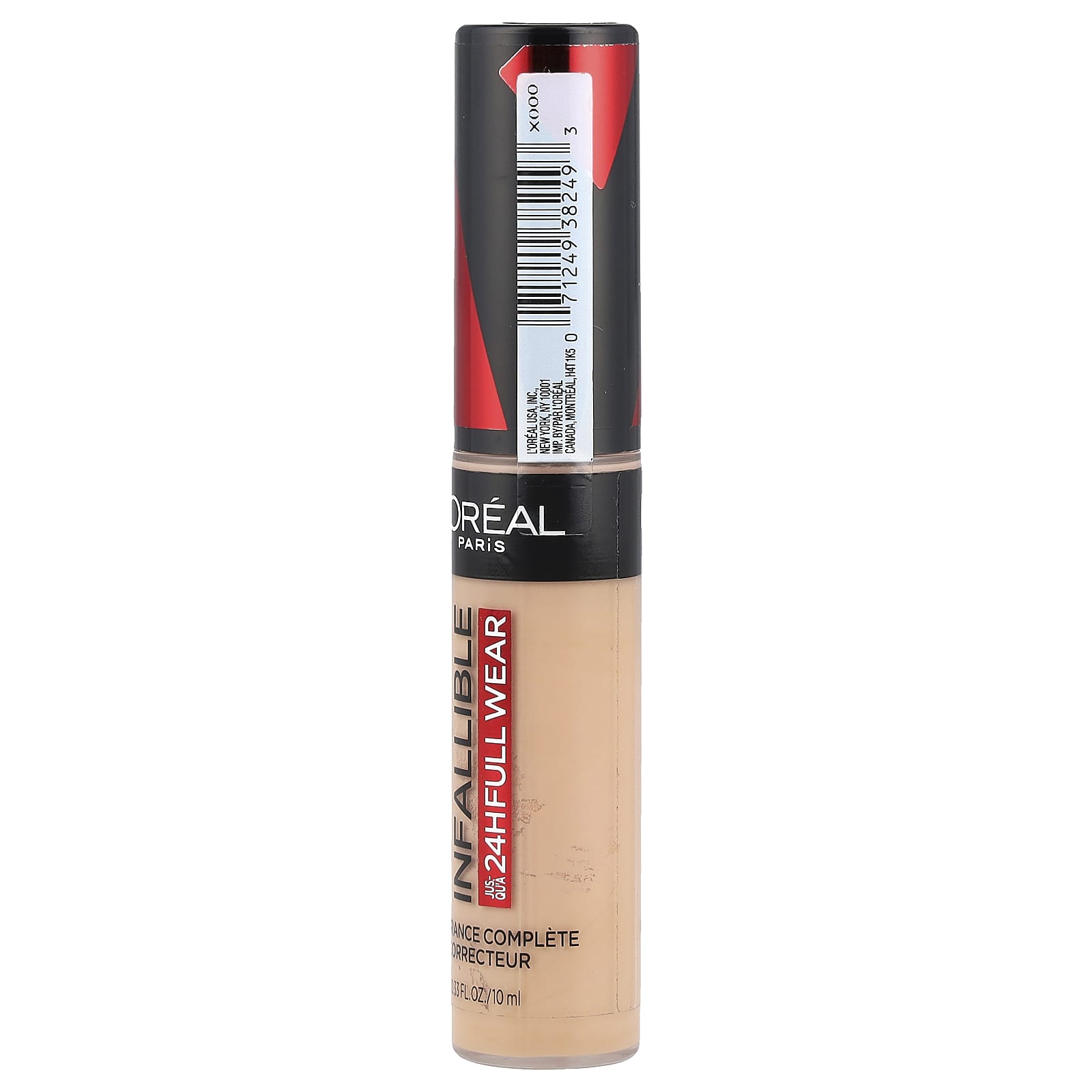 L'Oréal, Infallible, Full Coverage Concealer, 375 Latte, 0.33 fl oz (10 ml)