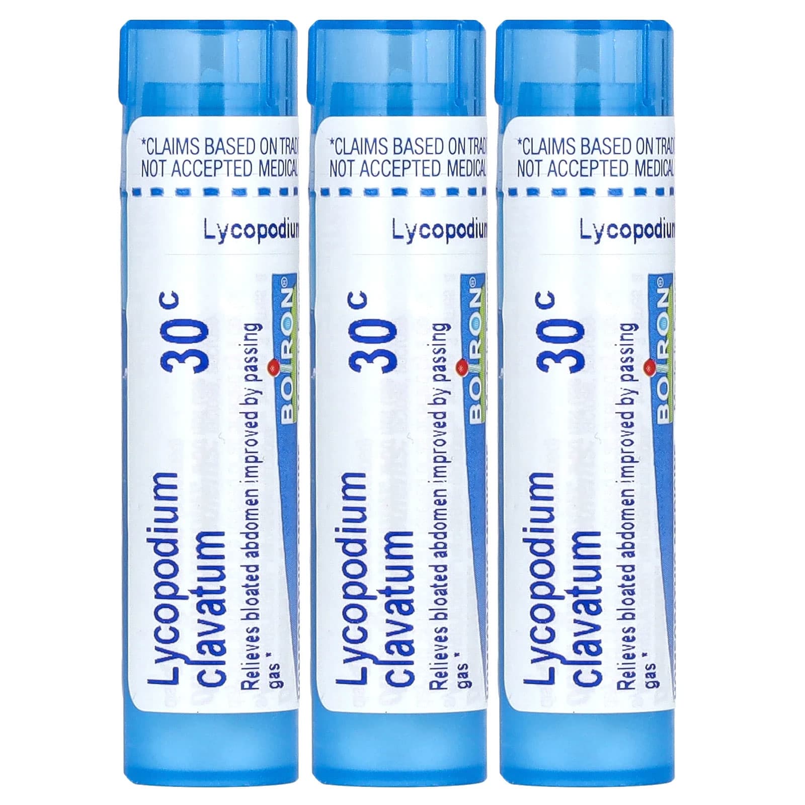 Boiron, Lycopodium, Meltaway Pellets, 30C, 3 Tubes, 80 Pellets Each