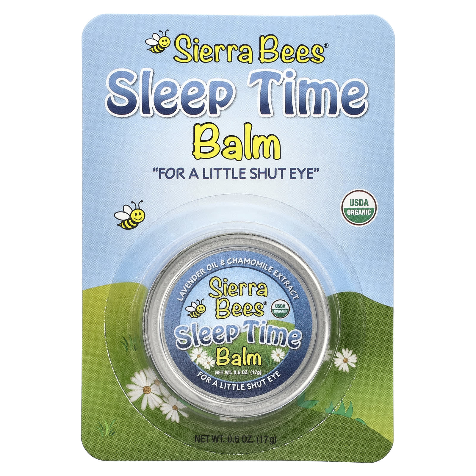Sierra Bees, Sleep Time Balm, Lavender & Chamomile, 0.6 oz (17 g)