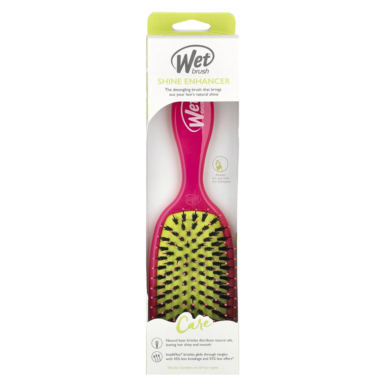 Wet Brush, Shine Enhancer Brush, Care, Pink, 1 Brush