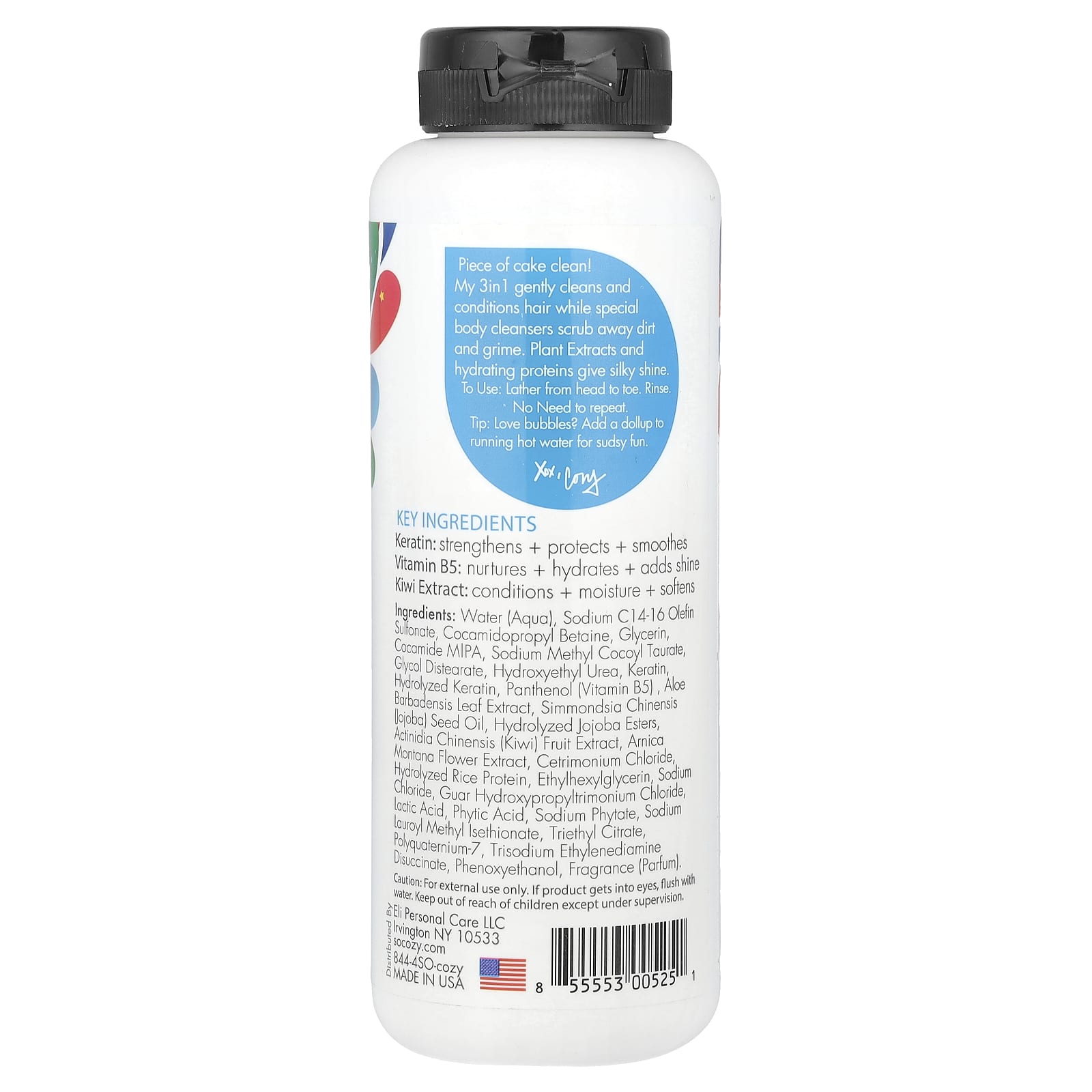 SoCozy, Kids, 3 in 1 Shampoo Conditioner Wash, 10.5 fl oz (311 ml)