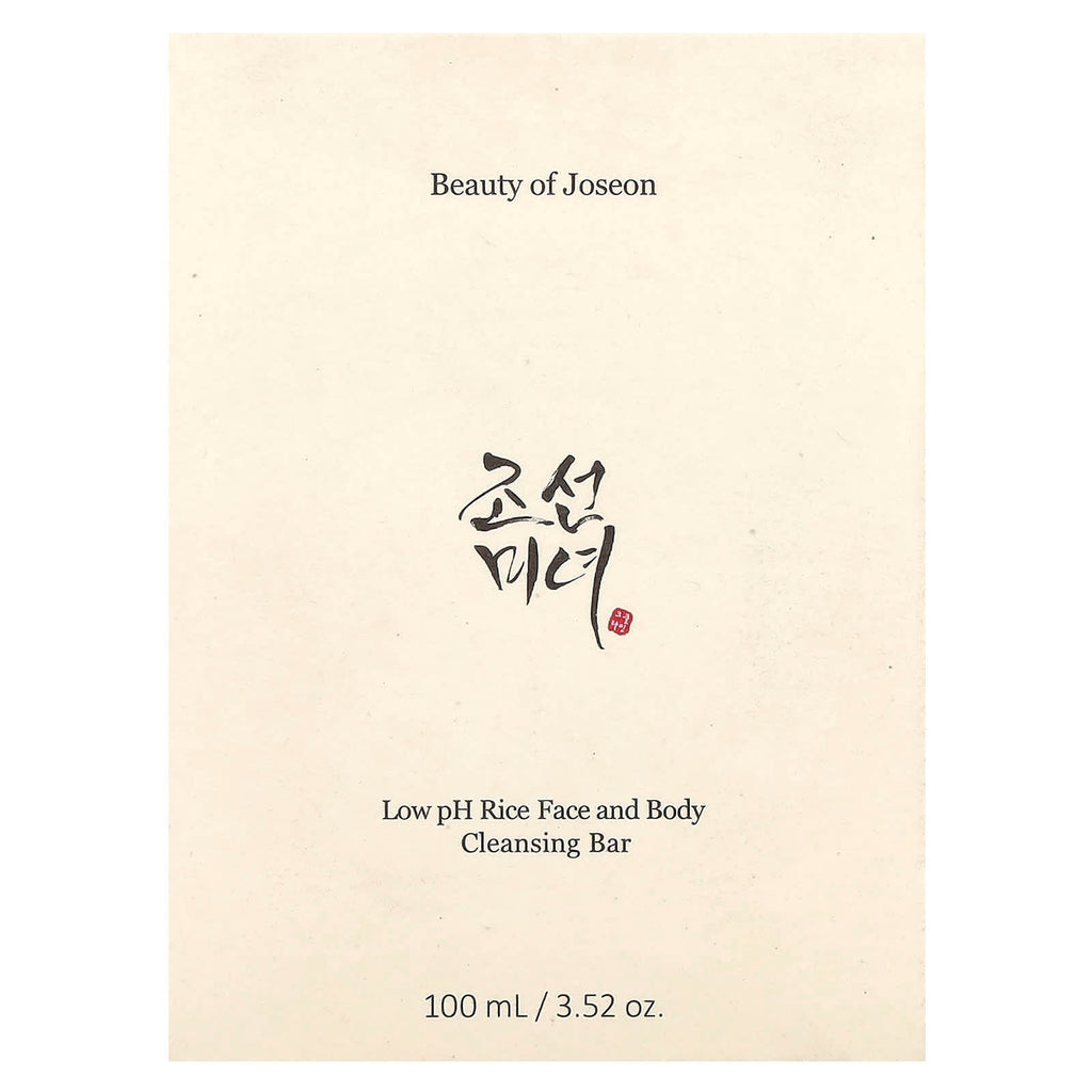 Beauty of Joseon, Low pH Rice Face and Body Cleansing Bar Soap, 3.52 oz (100 ml)