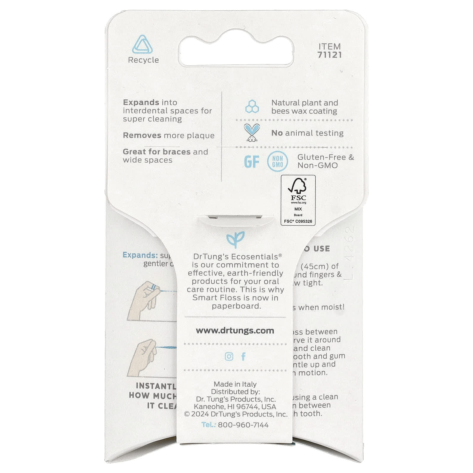 Dr. Tung's, Smart Floss®, Natural Cardamom, 30 yd (27 m)