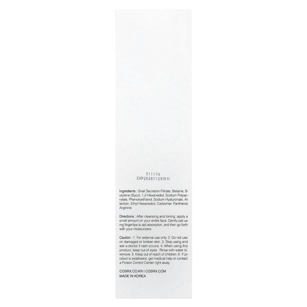 CosRx, Advanced Snail 96 Mucin Power Essence, 3.38 fl oz (100 ml)