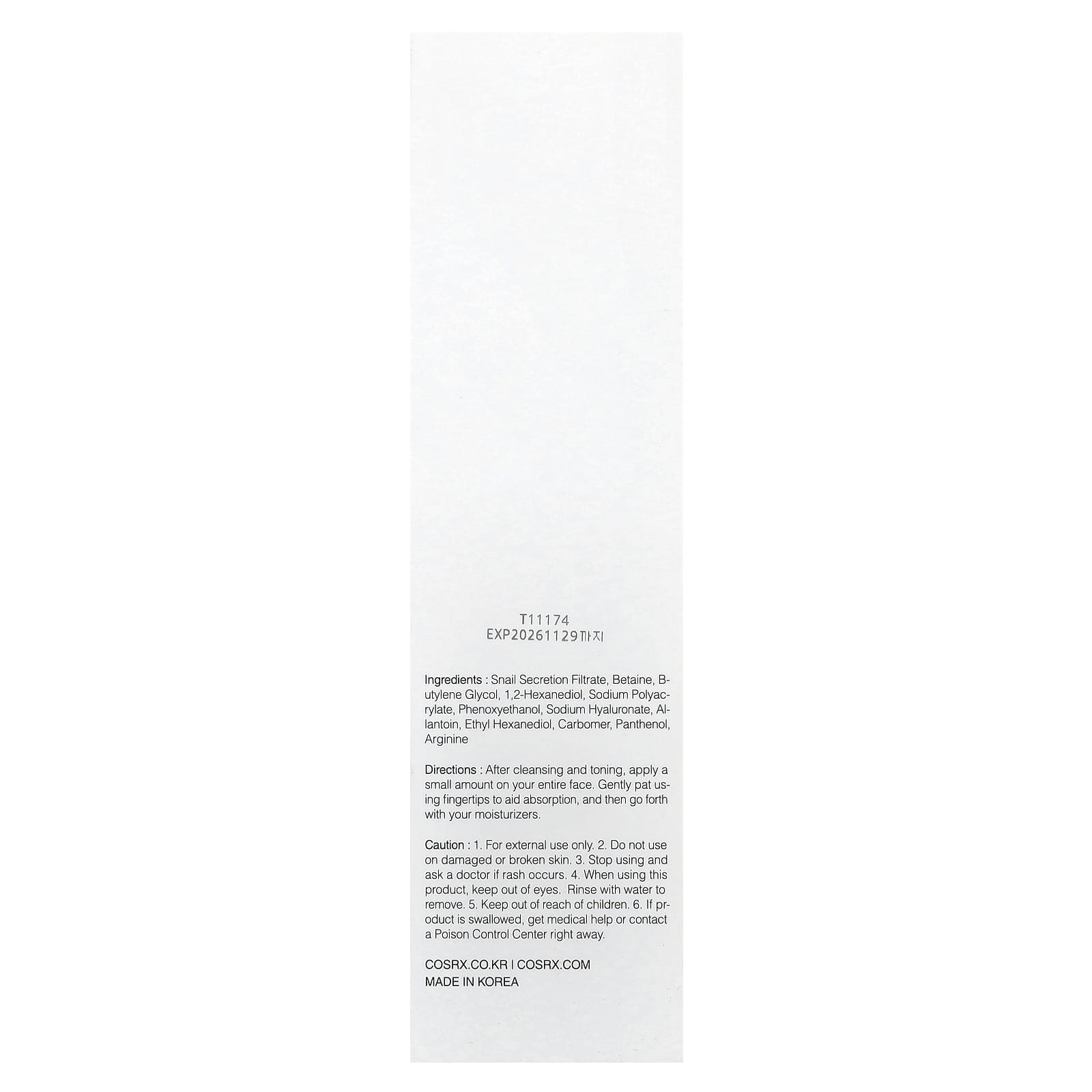 CosRx, Advanced Snail 96 Mucin Power Essence, 3.38 fl oz (100 ml)