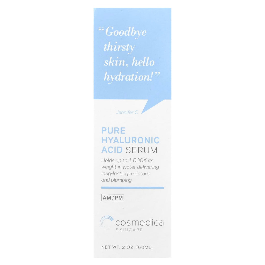 Cosmedica Skincare, Pure Hyaluronic Acid Serum, 2 oz (60 ml)
