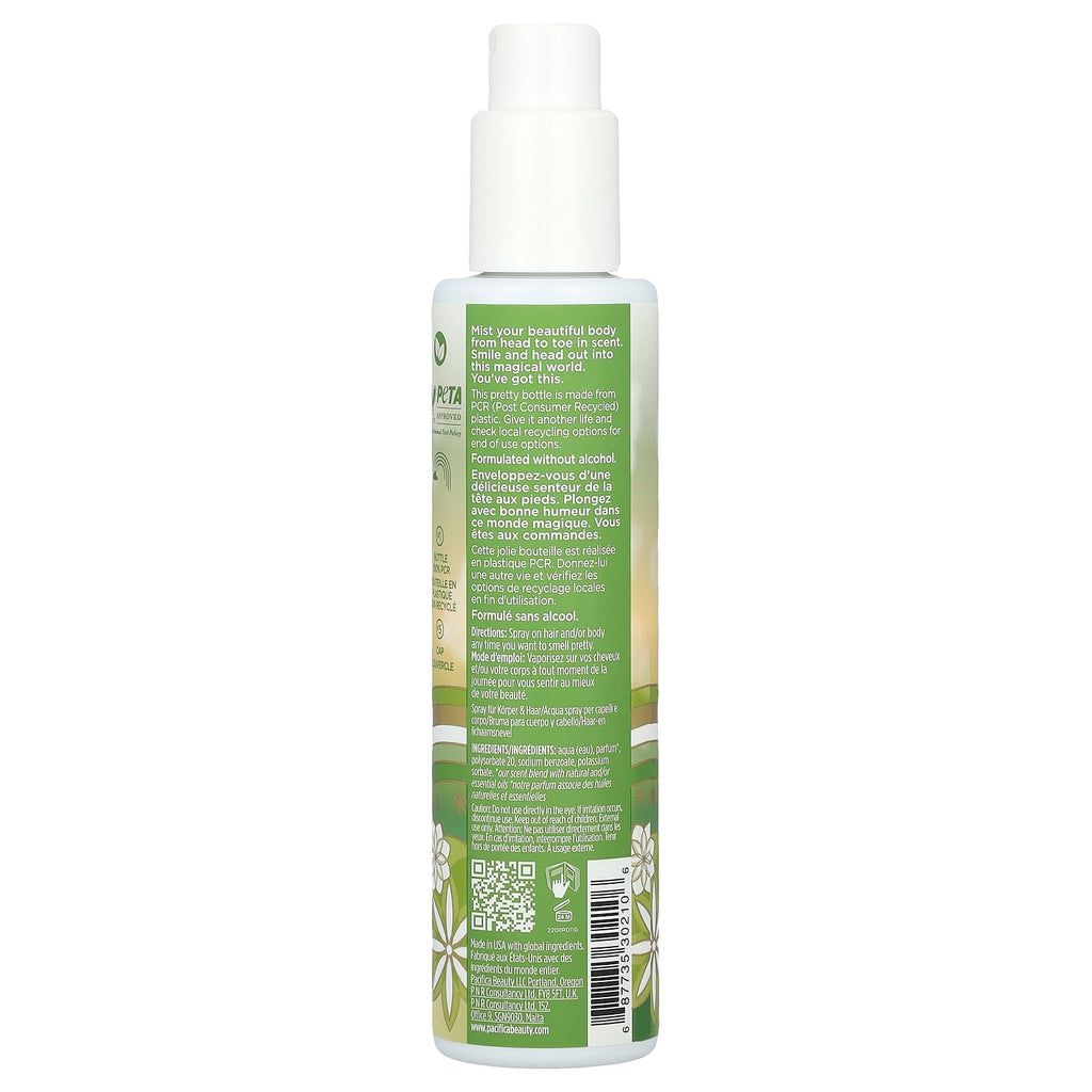 Pacifica, Perfumed Hair & Body Mist, Tahitian Gardenia, 6 fl oz (177 ml)