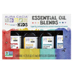 Aura Cacia, Kids, Essential Oil Blends, 4 Bottles, 0.25 fl oz (7.4 ml) Each
