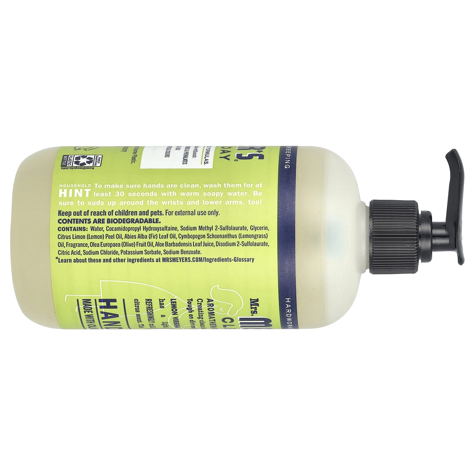 Mrs. Meyers Clean Day, Hand Soap, Lemon Verbena , 12.5 fl oz (370 ml)