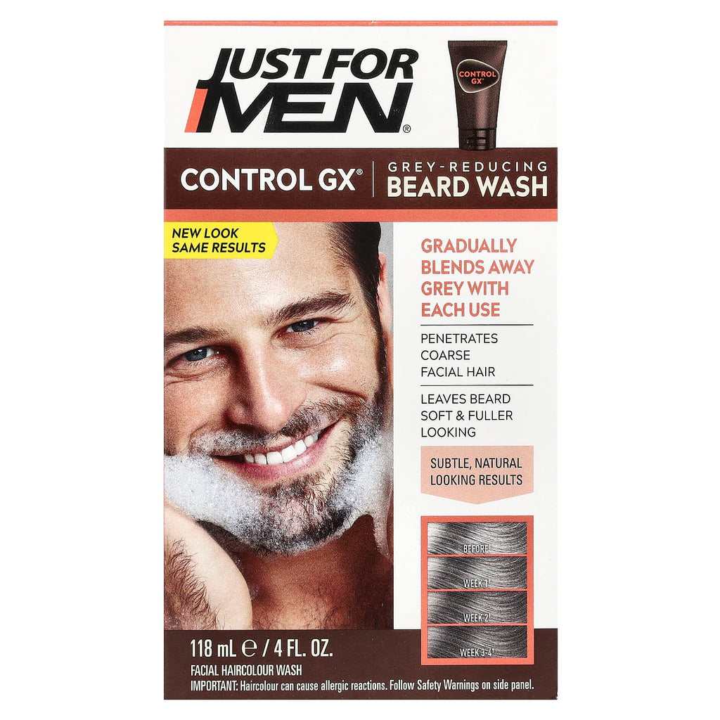 Just for Men, Control GX®, Grey-Reducing Beard Wash, 4 fl oz (118 ml)