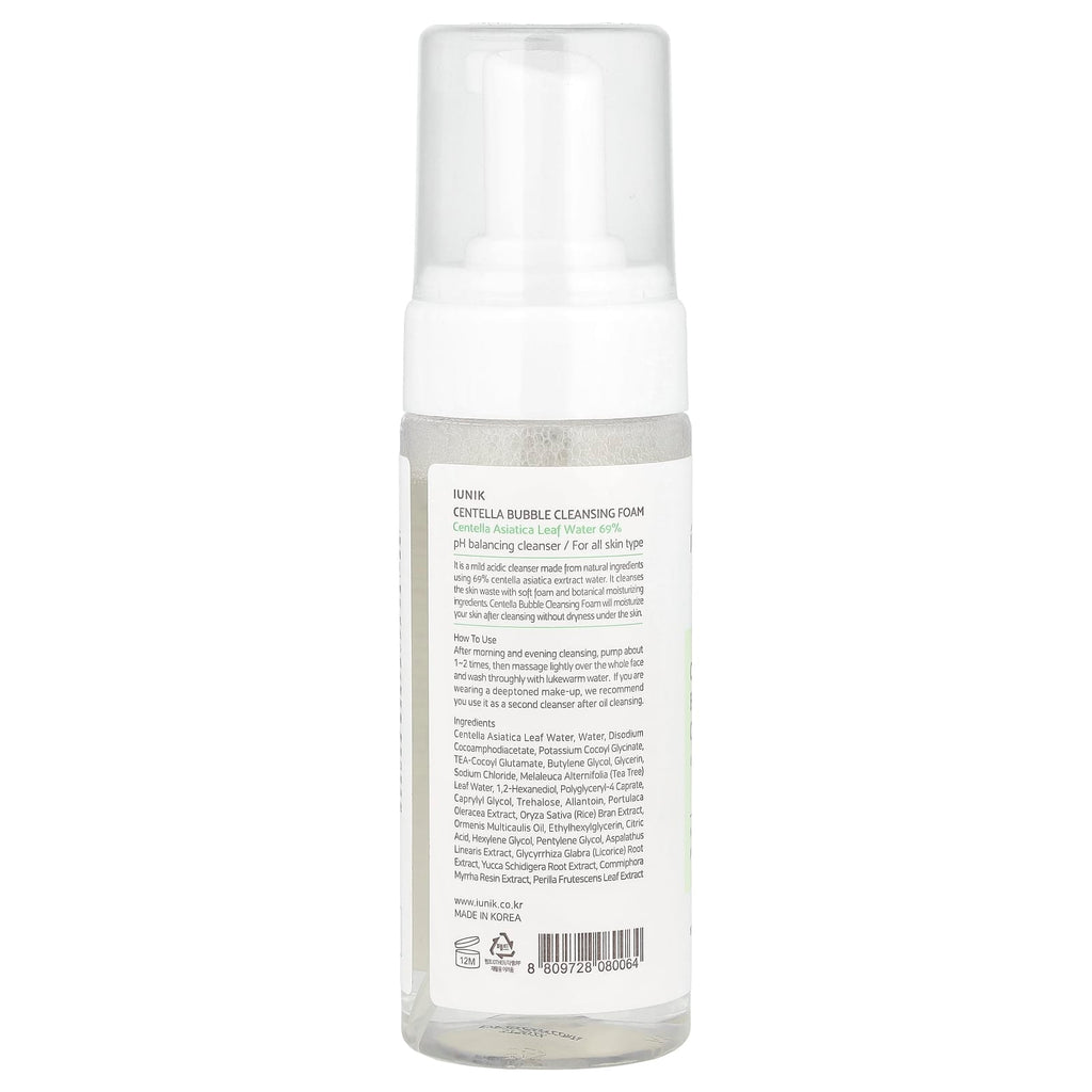 iUNIK, Centella Bubble Cleansing Foam, 5.07 fl oz (150 ml)