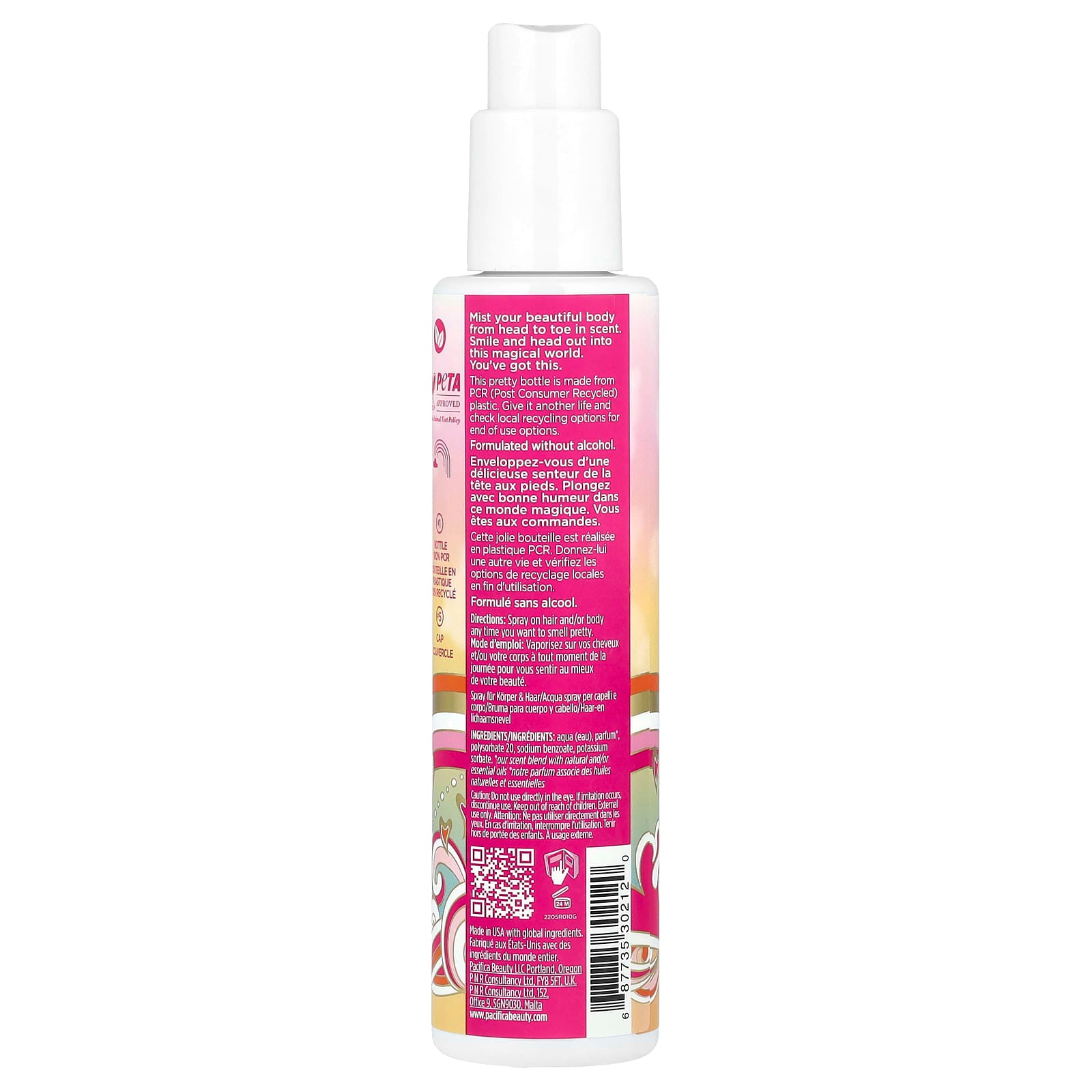 Pacifica, Perfumed Hair & Body Mist, Island Vanilla , 6 fl oz (177 ml)