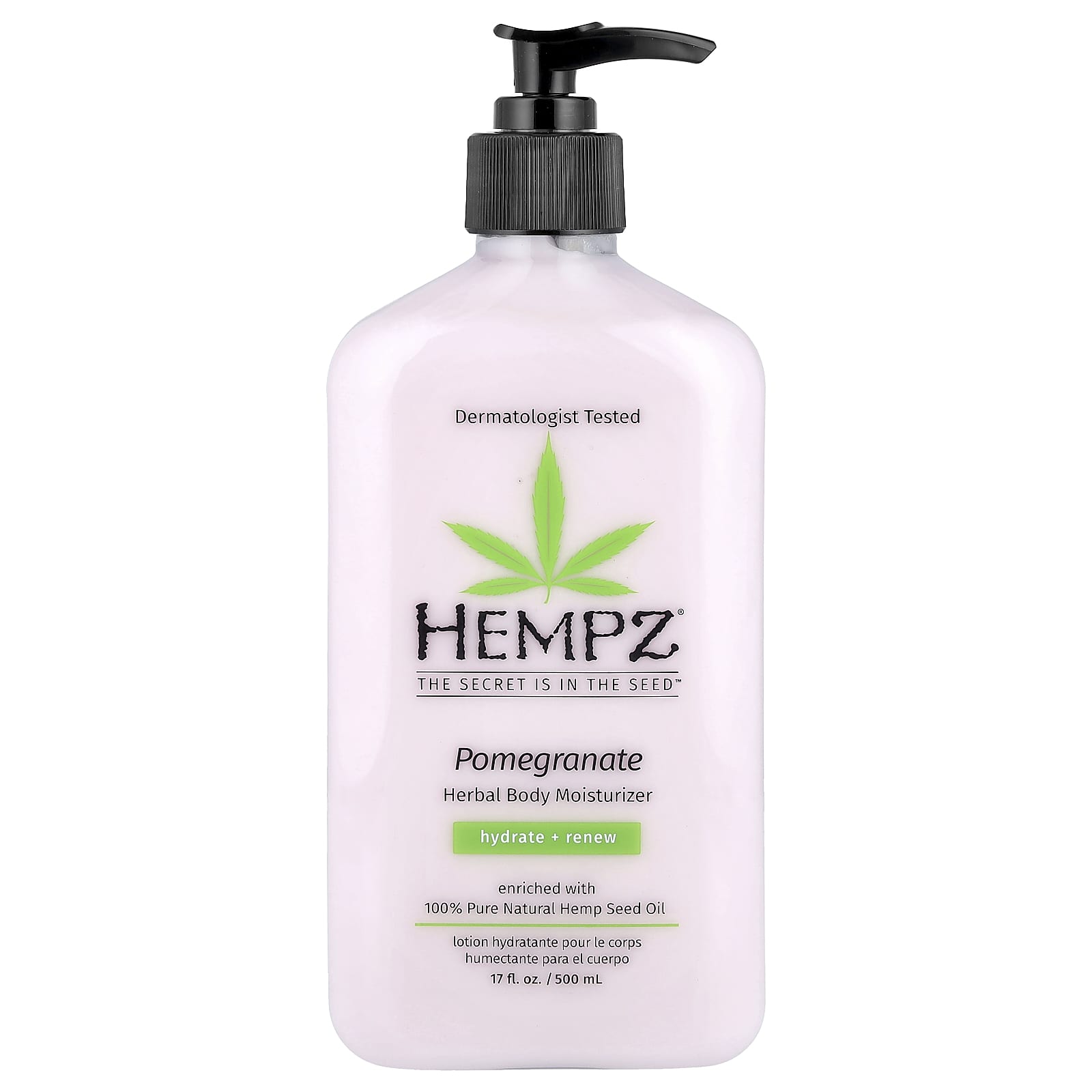 Hempz, Herbal Body Moisturizer, Pomegranate , 17 fl oz (500 ml)