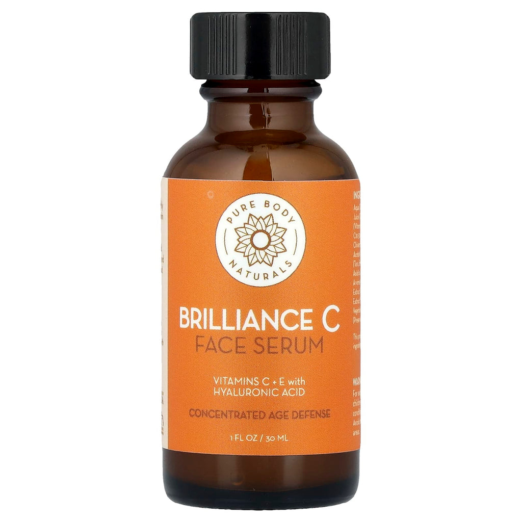 Pure Body Naturals, Brilliance C Face Serum, 1 fl oz (30 ml)