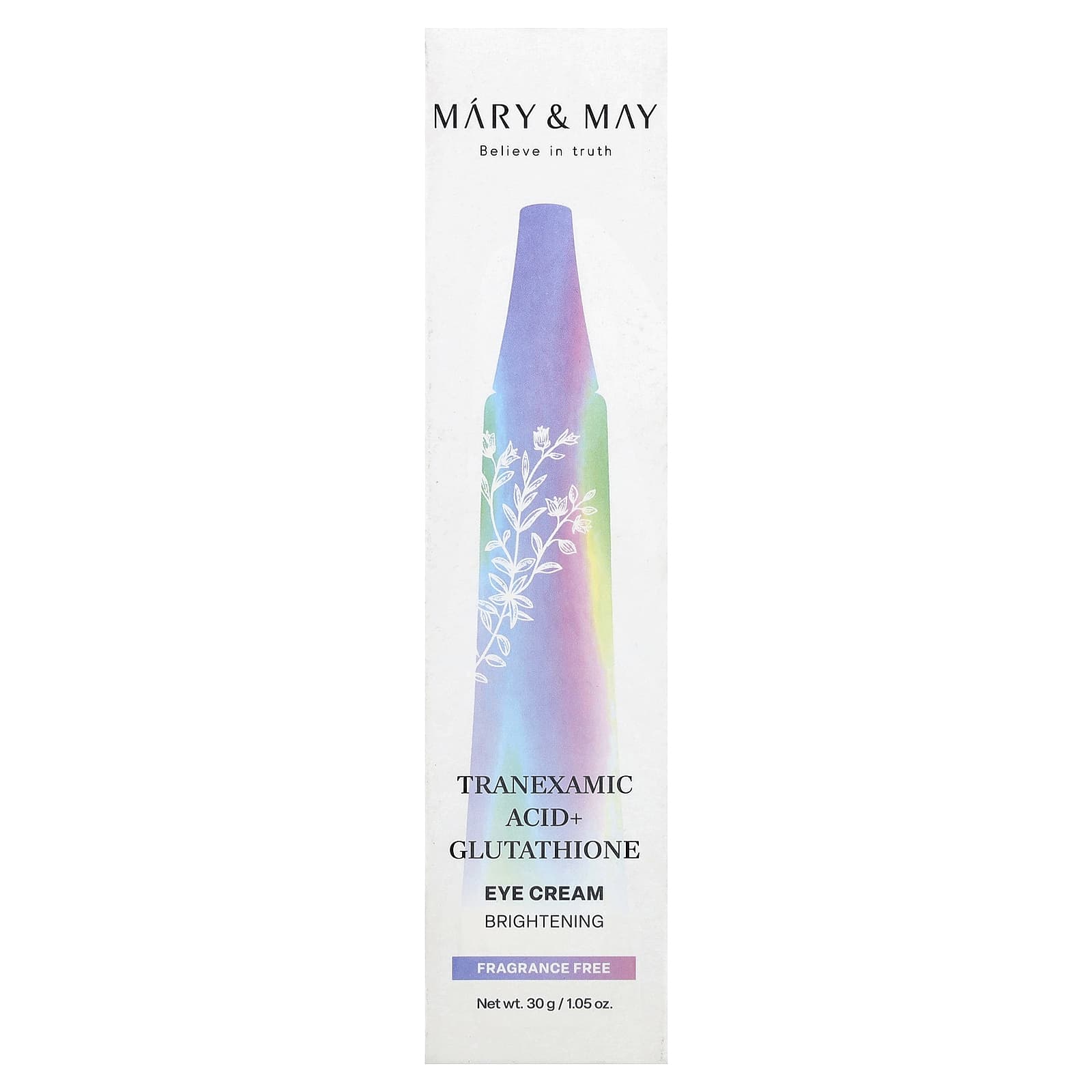 Mary & May, Tranexamic Acid + Glutathione Eye Cream, 1.05 oz (30 g)