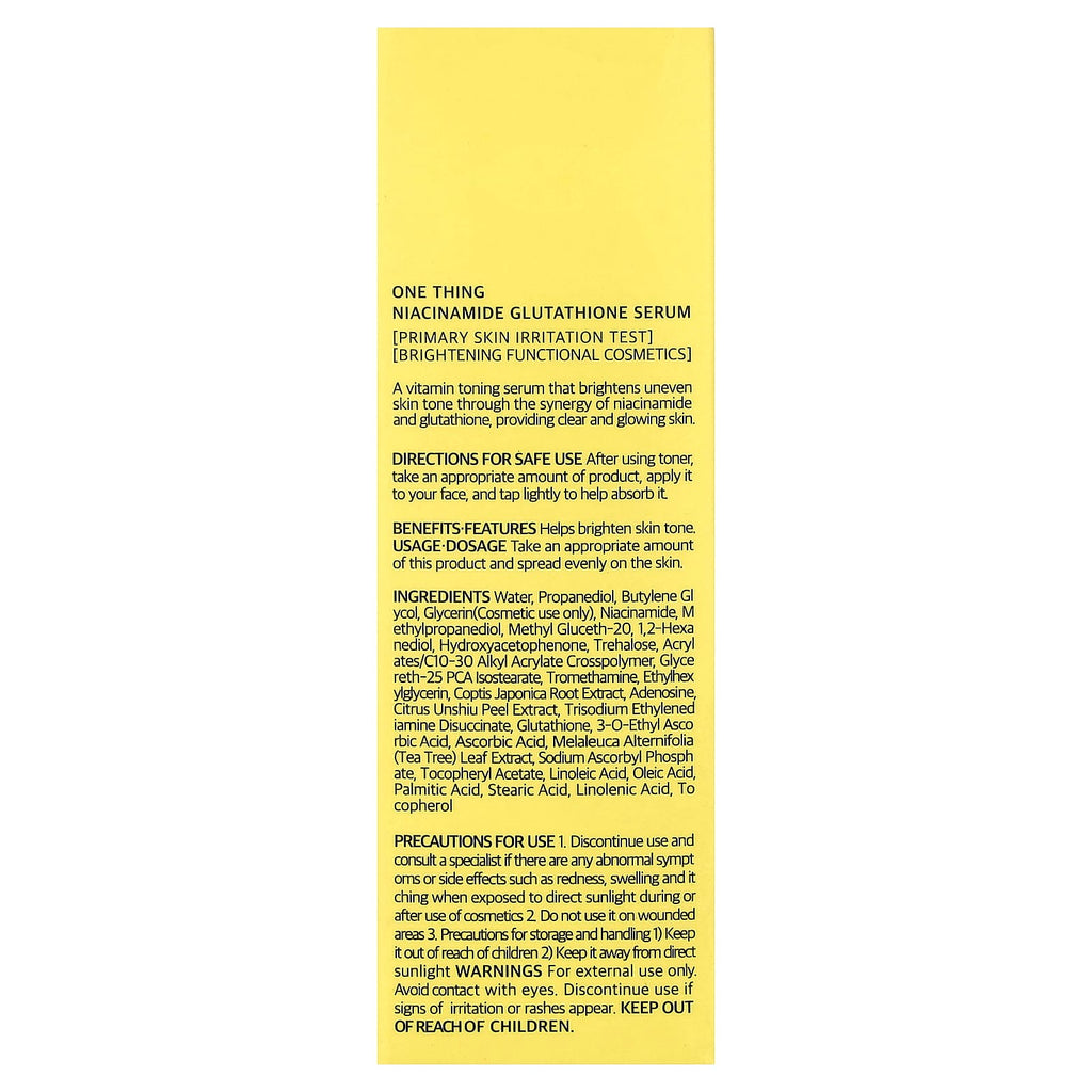 One Thing, Niacinamide Glutathione Serum, 1.69 fl oz (50 ml)