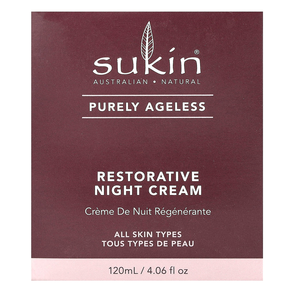 Sukin, Purely Ageless, Restorative Night Cream, 4.06 fl oz (120 ml)